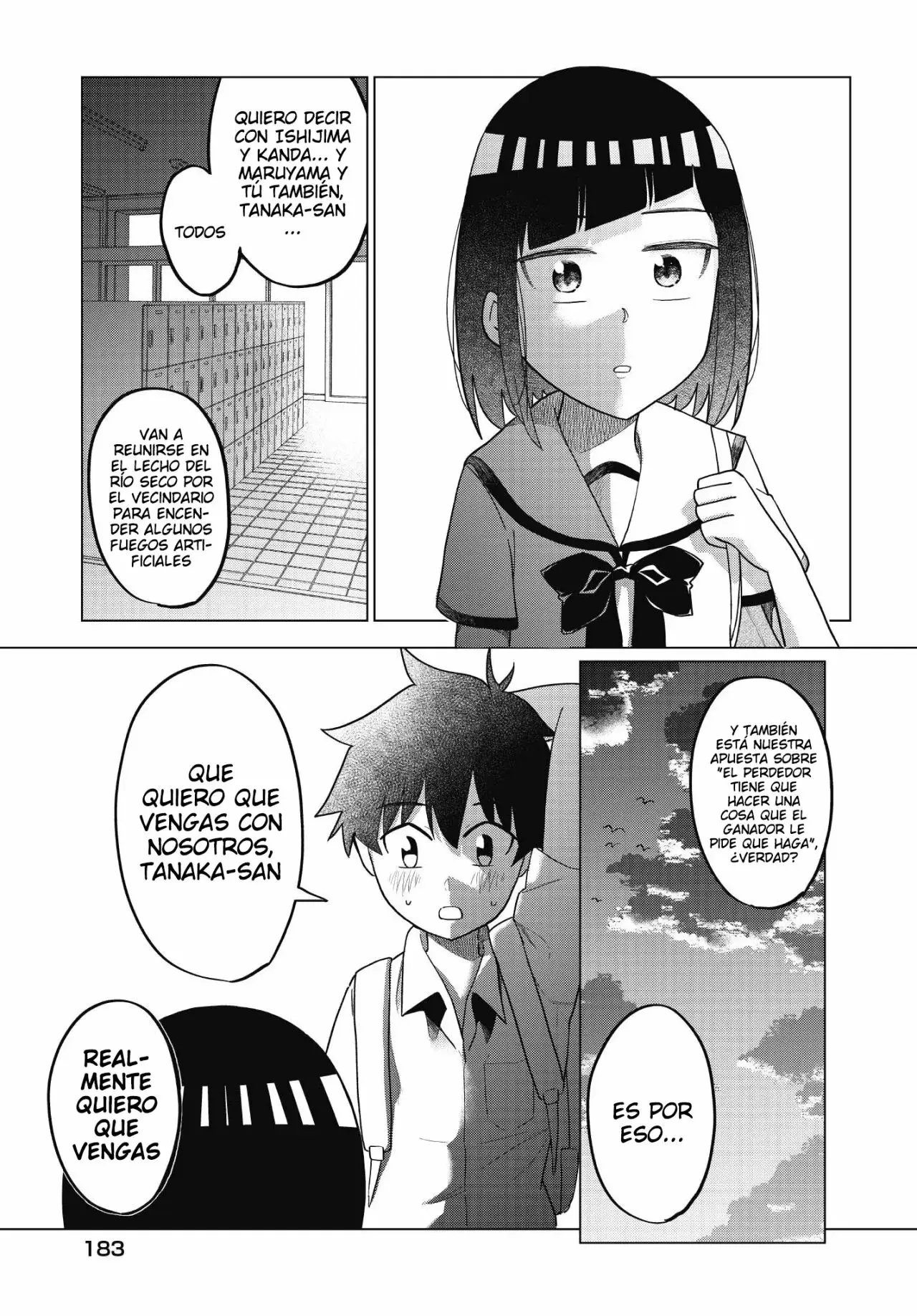 Classmate no Tanaka-san wa Sugoku Kowai capítulo 54 página 10