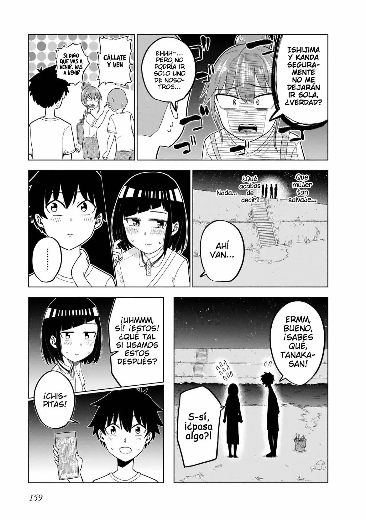 Classmate no Tanaka-san wa Sugoku Kowai capítulo 56 página 4