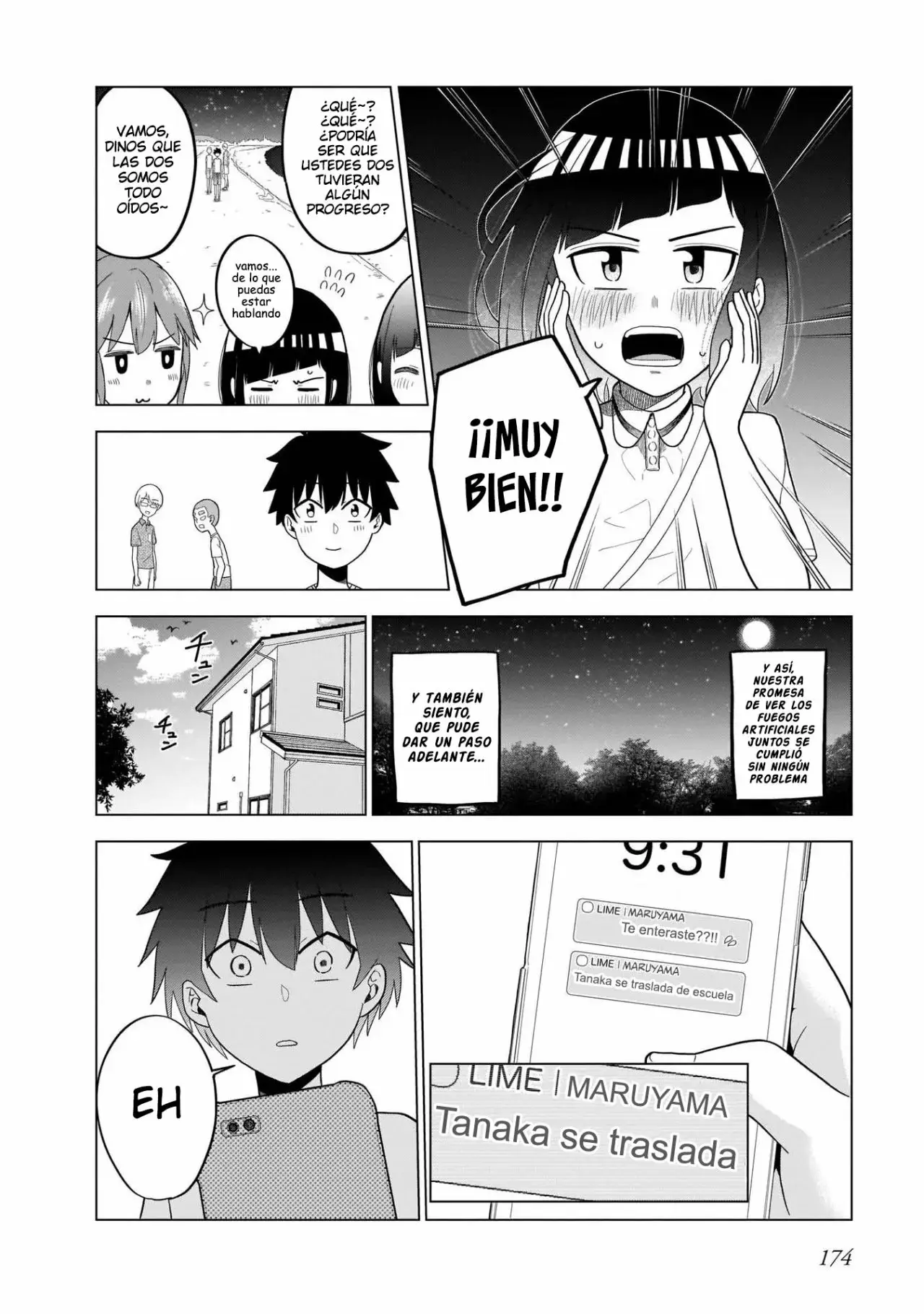 Classmate no Tanaka-san wa Sugoku Kowai capítulo 56 página 18