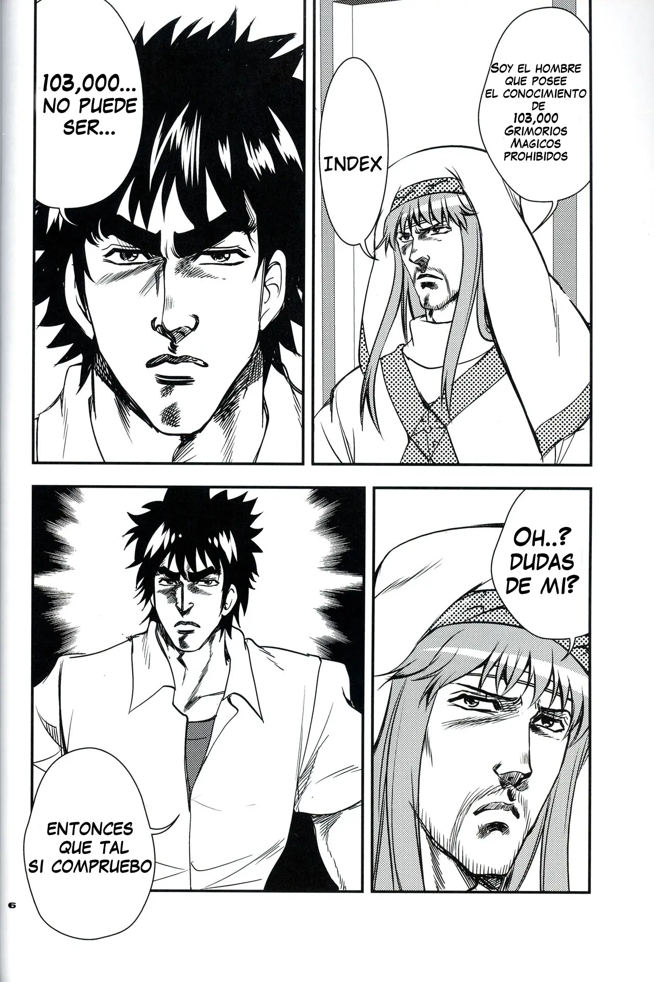 Hokuto no Ken & Toaru Majutsu no Index - Toaru Kenpouka no Jigoku no Mokushiroku (Doujinshi) capítulo 0 página 7