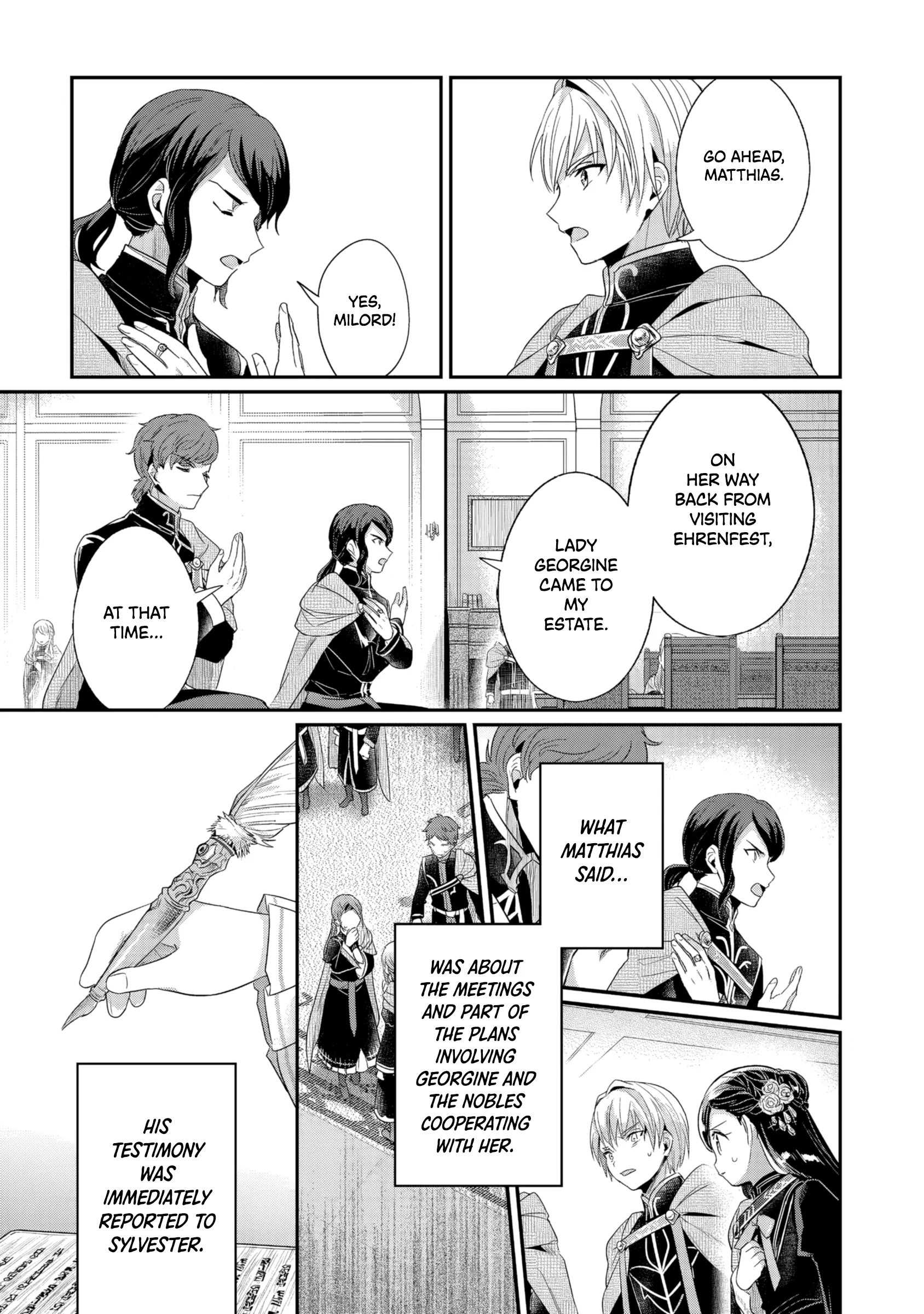 Honzuki no Gekokujou: Shisho ni Naru tame ni wa Shudan o Erandeiraremasen—Dai-5 Bu: Todaeta Chishiki o Tsunageyou! - Capítulo 1 - Página 9 - LectorTMOo