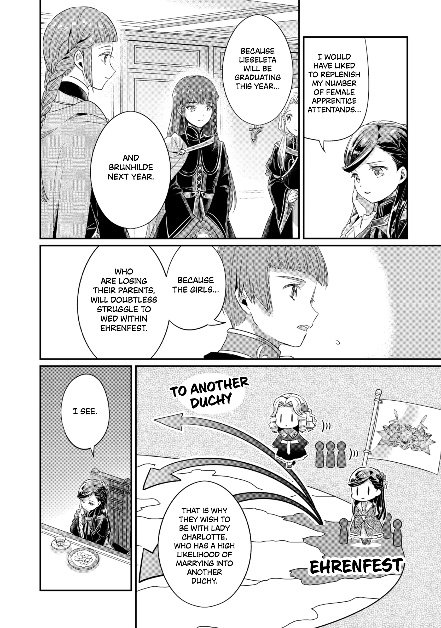 Honzuki no Gekokujou: Shisho ni Naru tame ni wa Shudan o Erandeiraremasen—Dai-5 Bu: Todaeta Chishiki o Tsunageyou! - Capítulo 1 - Página 22 - LectorTMOo