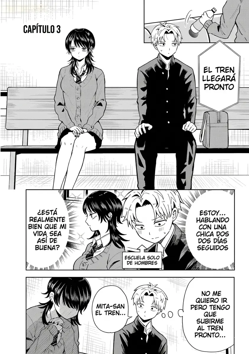 Ikiru no Hetana Takou no Joshi capítulo 3 página 1
