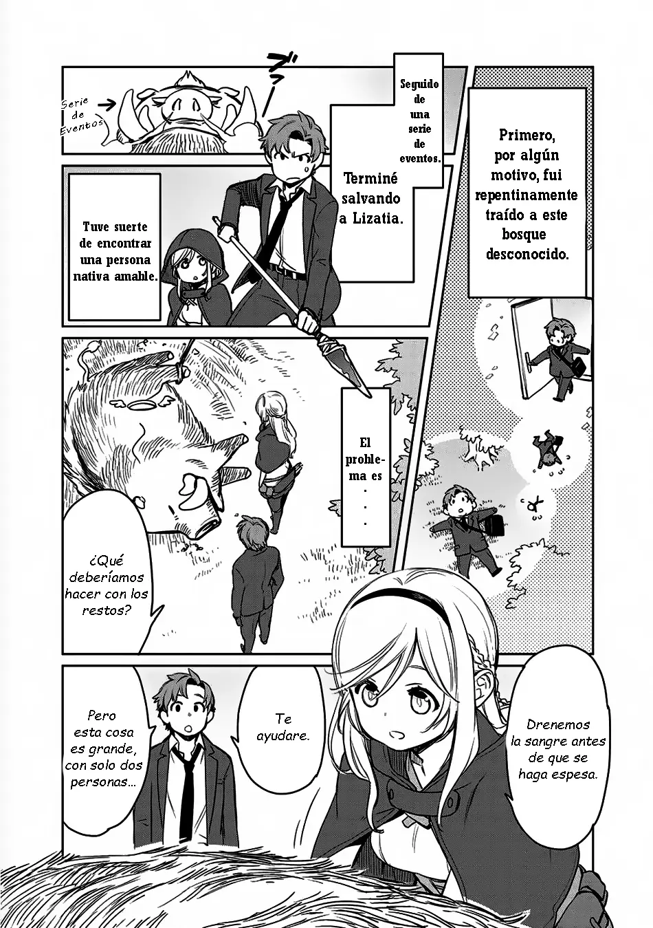 Isekai ni Kita Mitai dakedo Dousureba Yoi no Darou capítulo 2 página 6
