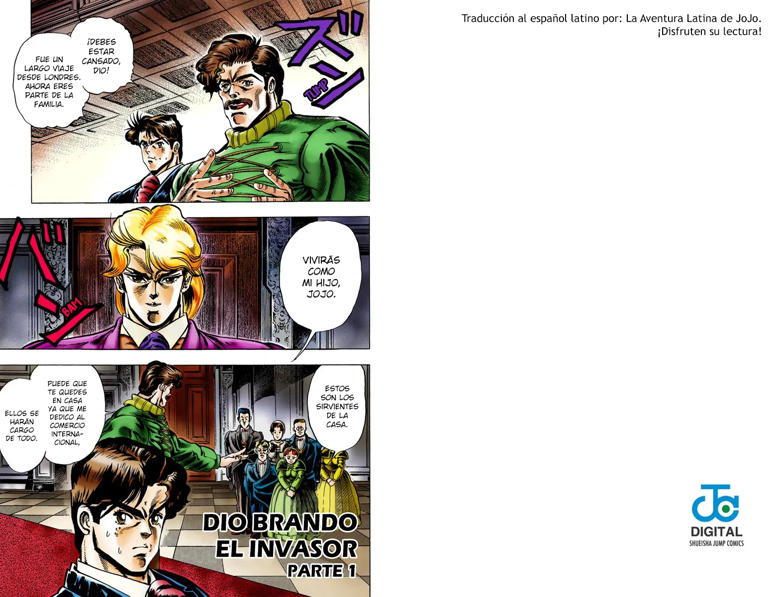 JoJo's Bizarre Adventure, Part 1: Phantom Blood (Official Colored) - Capítulo 2 - Página 1 - LectorTMOo