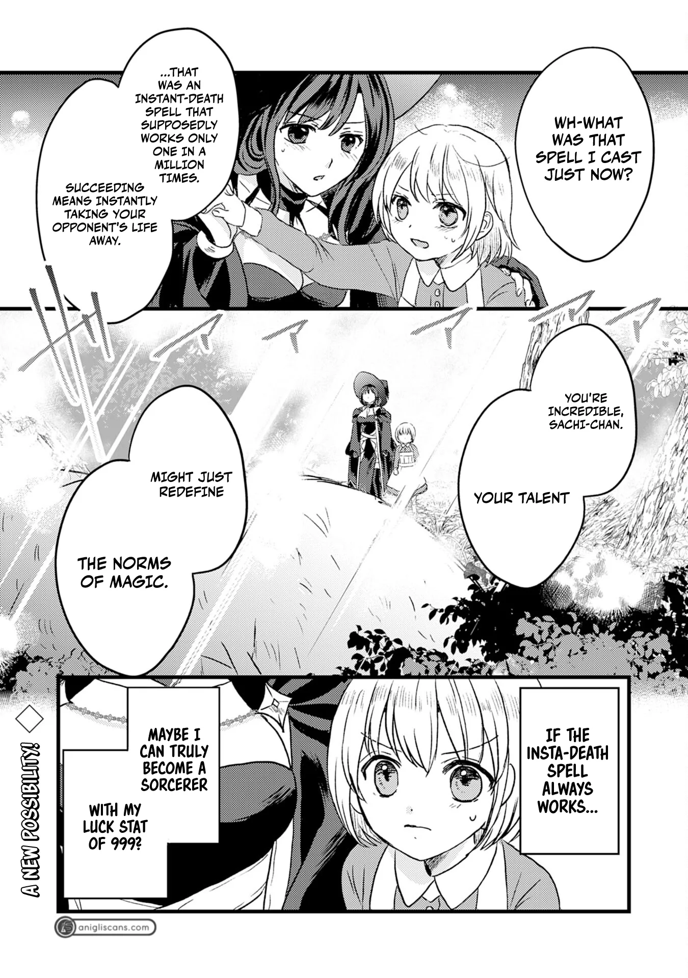 Koun-chi 999 no Watashi, Sokushi Mahou ga Zettai ni Seikou suru no de Sekai Saikyou desu: Mahou-chi 1 de Tsuihousaremashita ga, Kakuritsu Cheat de Moriagaru - Capítulo 1 - Página 35 - LectorTMOo