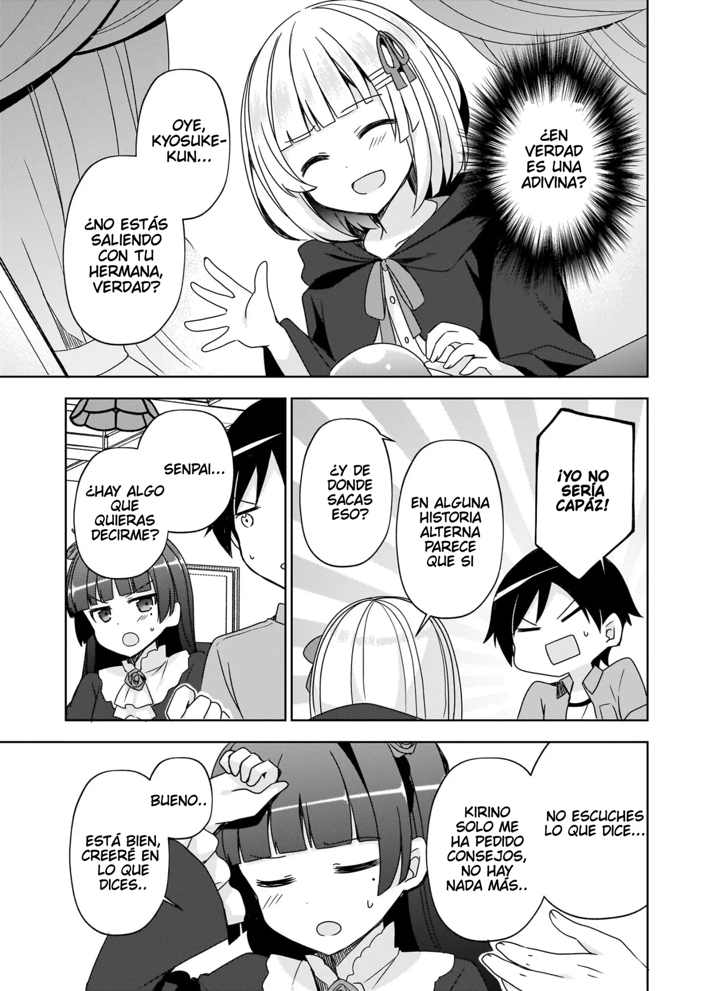 Mi Hermana Menor No Puede Ser Tan Linda: Kuroneko If capítulo 7 página 8