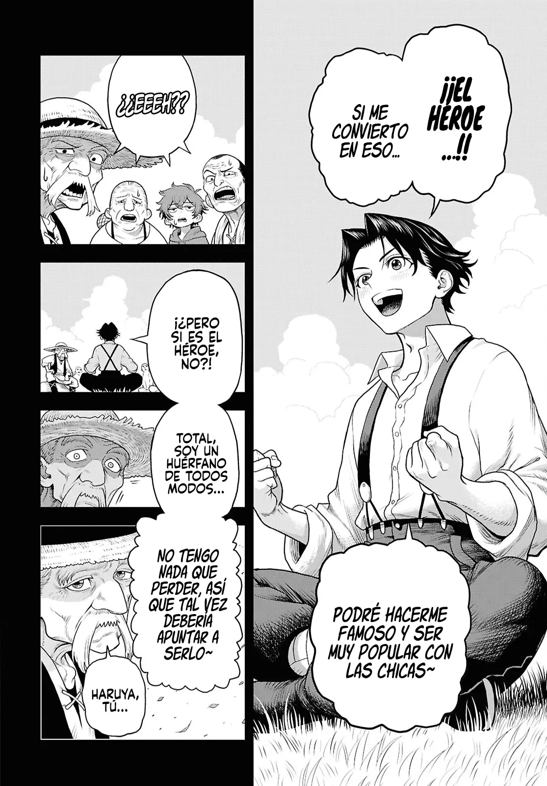 Shinimodotta Ore wa Seinaru Yuusha o Yamete, Harem Tsukutte Koshi o Hekoheko Futteitai capítulo 1 página 42