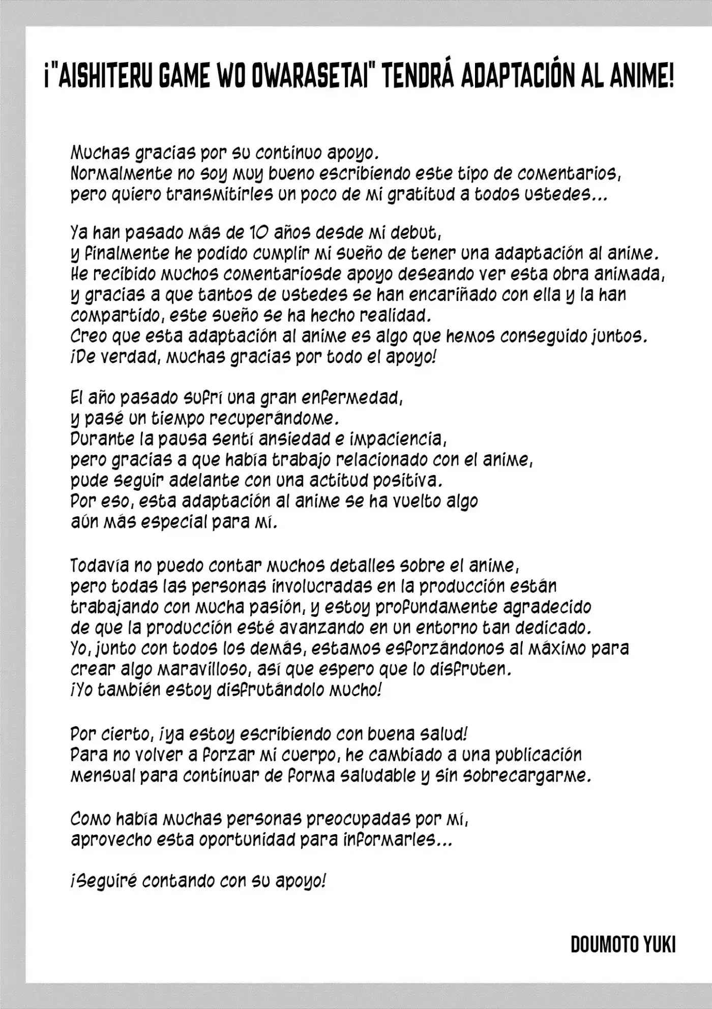 Aishiteru Game wo Owarasetai - Capítulo 56.5 - Página 10 - LectorTMOo
