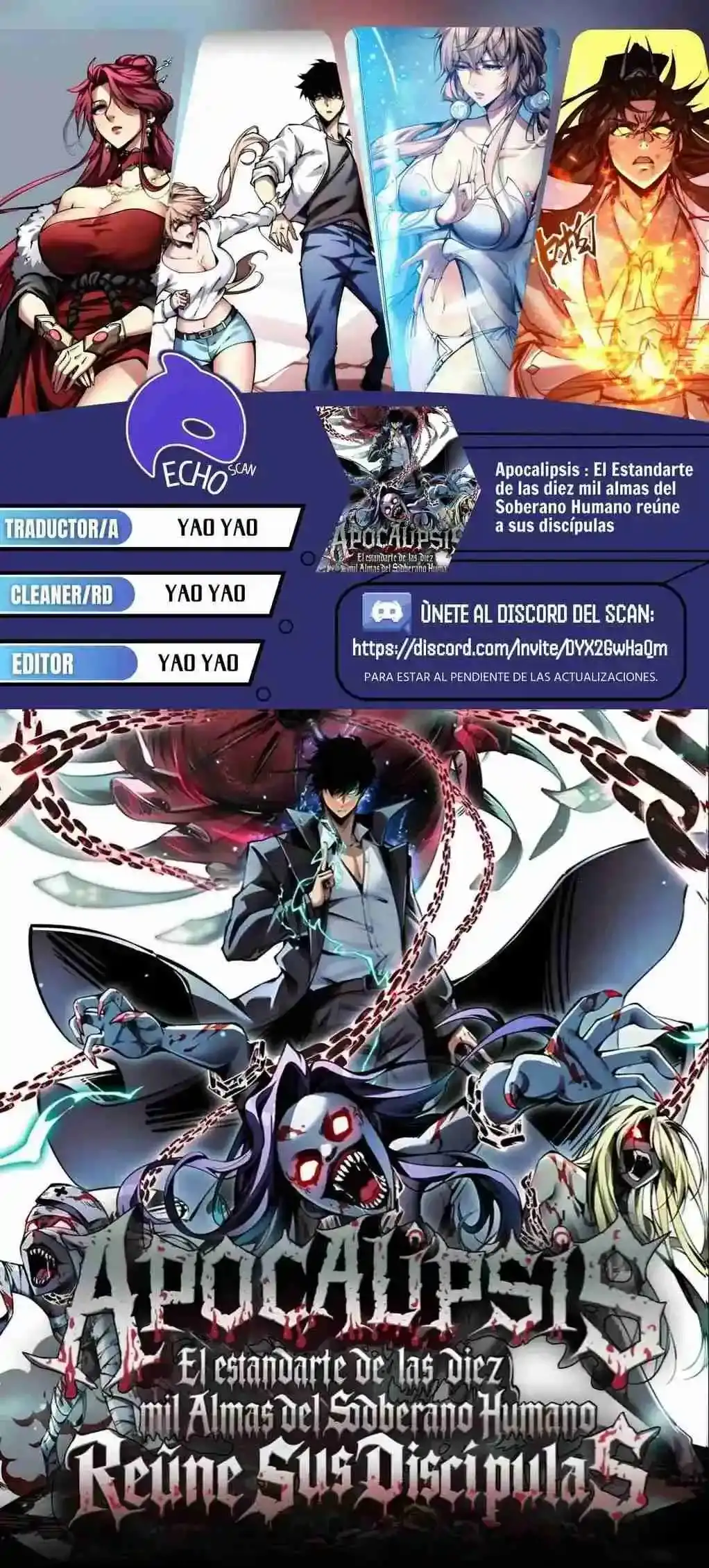 Apocalipsis: El Estandarte del Rey Humano inclina a todas las discipulas - Capítulo 1 - Página 1 - LectorTMOo