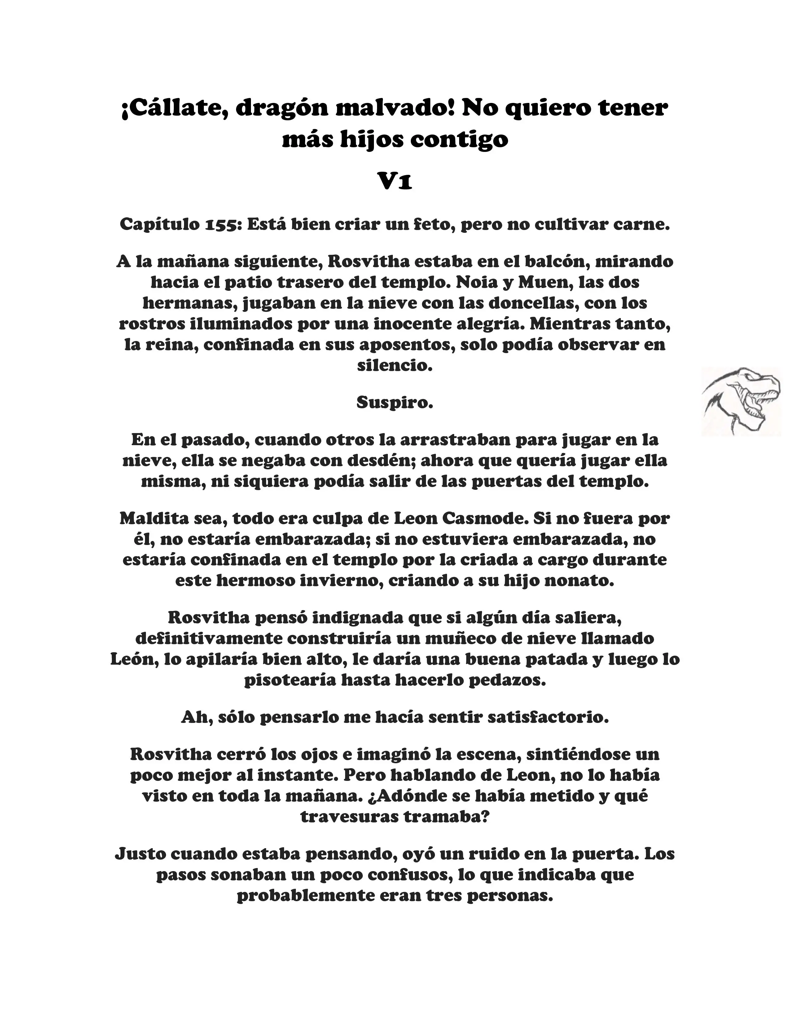 ¡Callate, dragon malvado! No quiero tener mas hijos contigo. (Novela) - Capítulo 155 - Página 1 - LectorTMOo