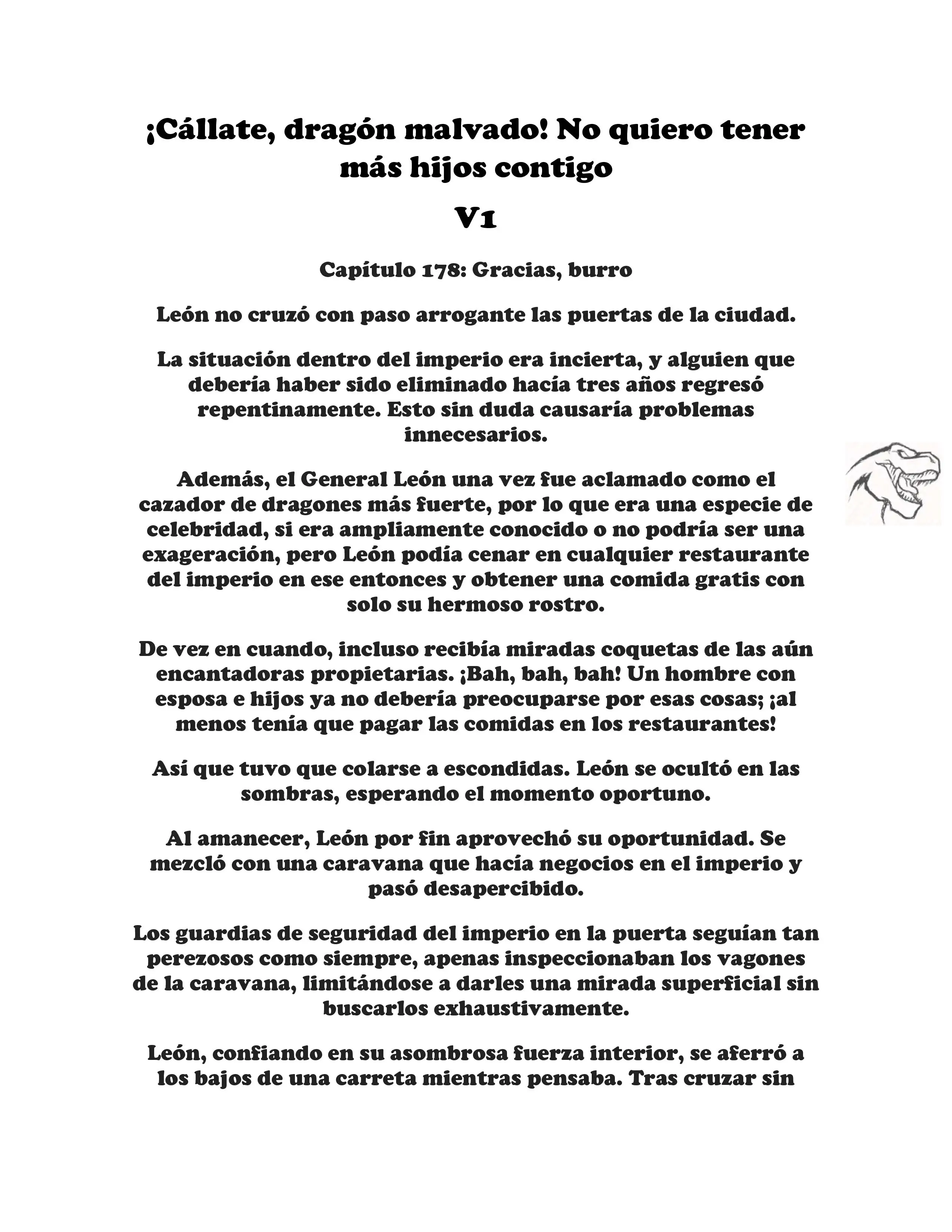 ¡Callate, dragon malvado! No quiero tener mas hijos contigo. (Novela) - Capítulo 178 - Página 1 - LectorTMOo