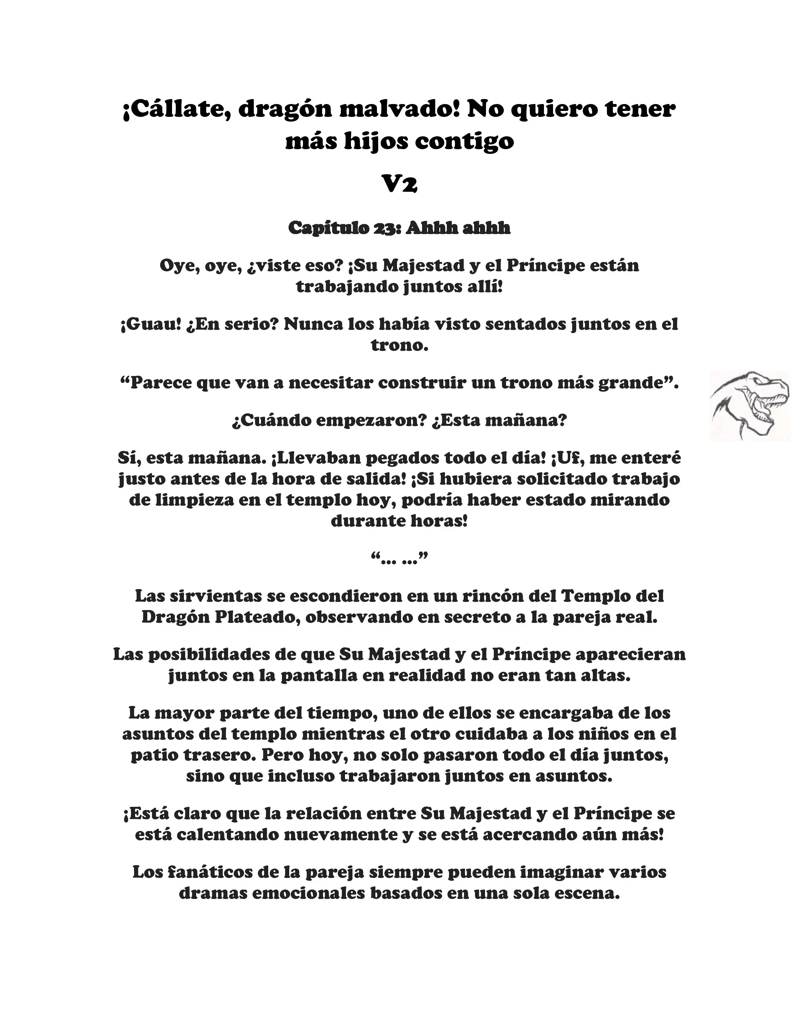 ¡Callate, dragon malvado! No quiero tener mas hijos contigo. (Novela) - Capítulo 218 - Página 1 - LectorTMOo