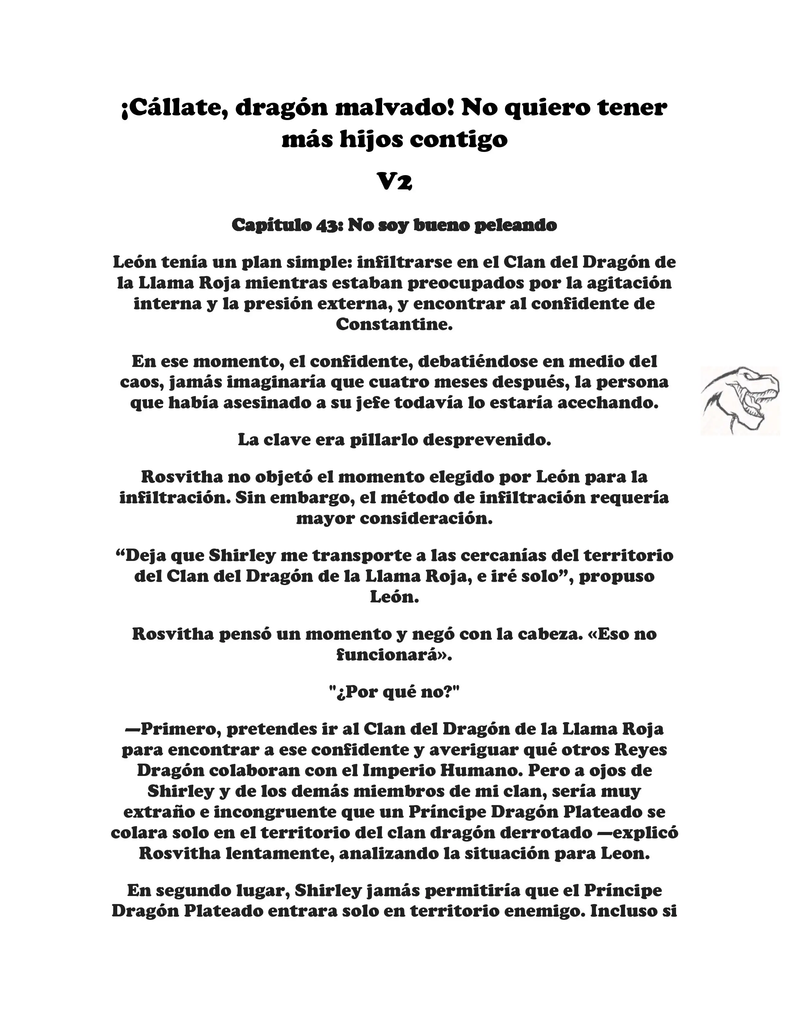 ¡Callate, dragon malvado! No quiero tener mas hijos contigo. (Novela) - Capítulo 238 - Página 1 - LectorTMOo