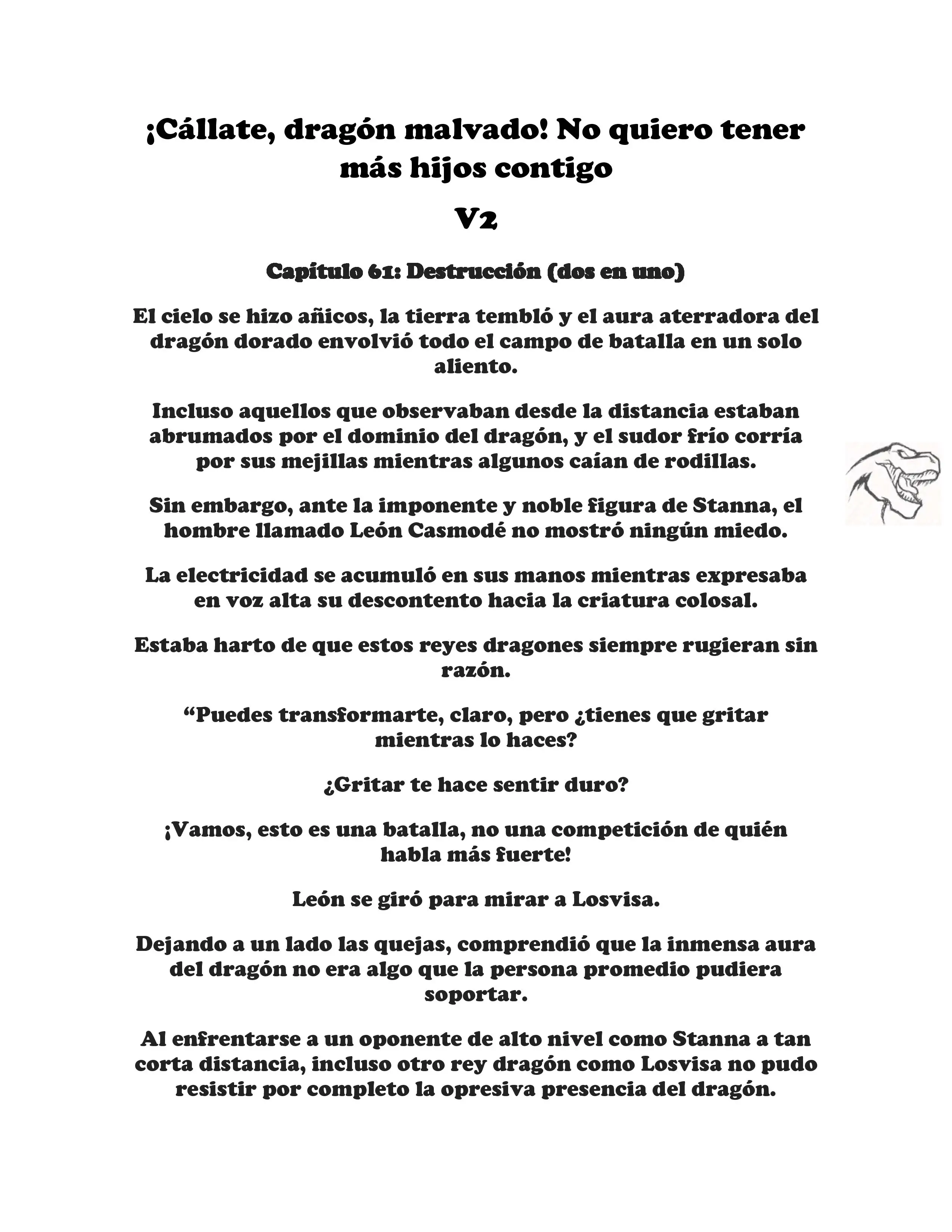 ¡Callate, dragon malvado! No quiero tener mas hijos contigo. (Novela) - Capítulo 254 - Página 1 - LectorTMOo
