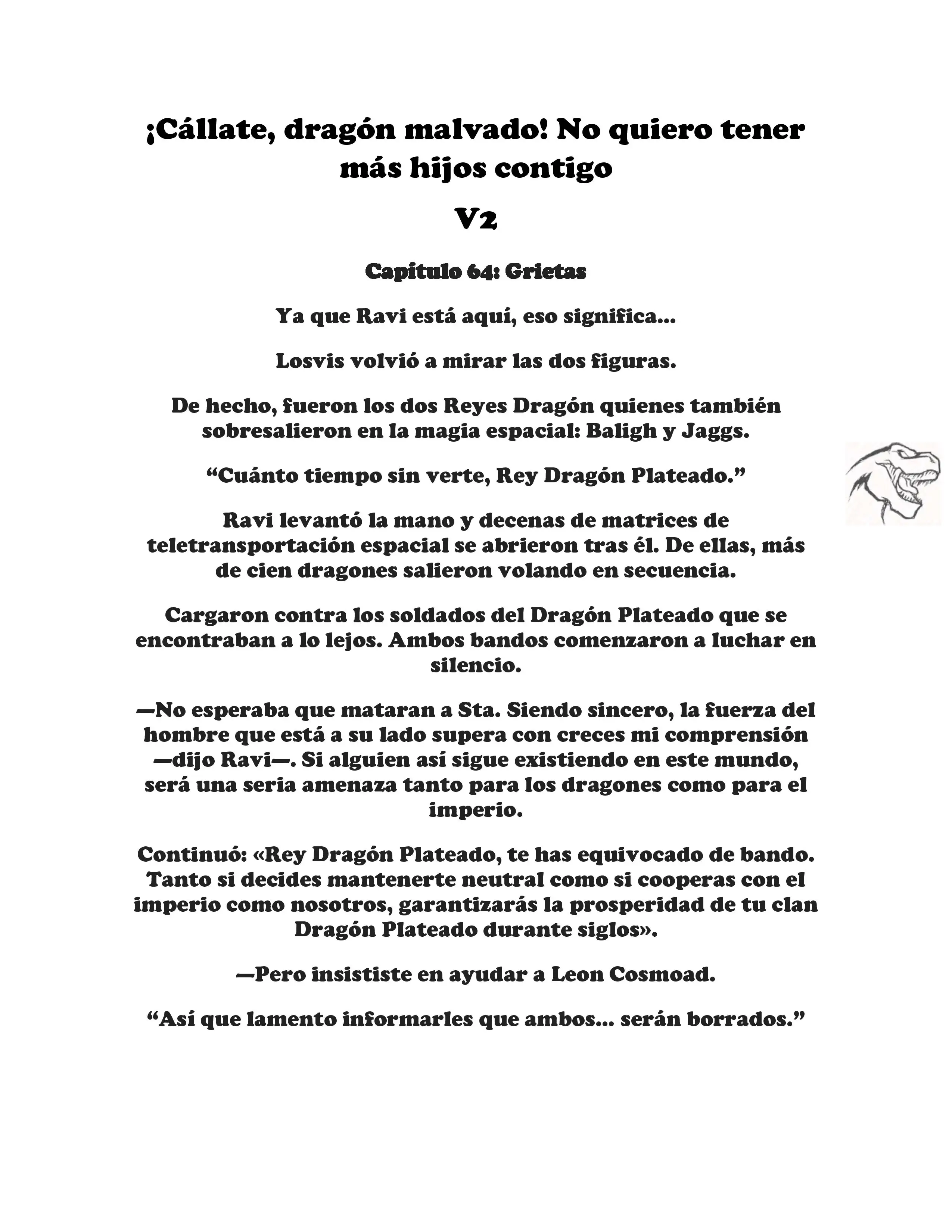 ¡Callate, dragon malvado! No quiero tener mas hijos contigo. (Novela) - Capítulo 257 - Página 1 - LectorTMOo
