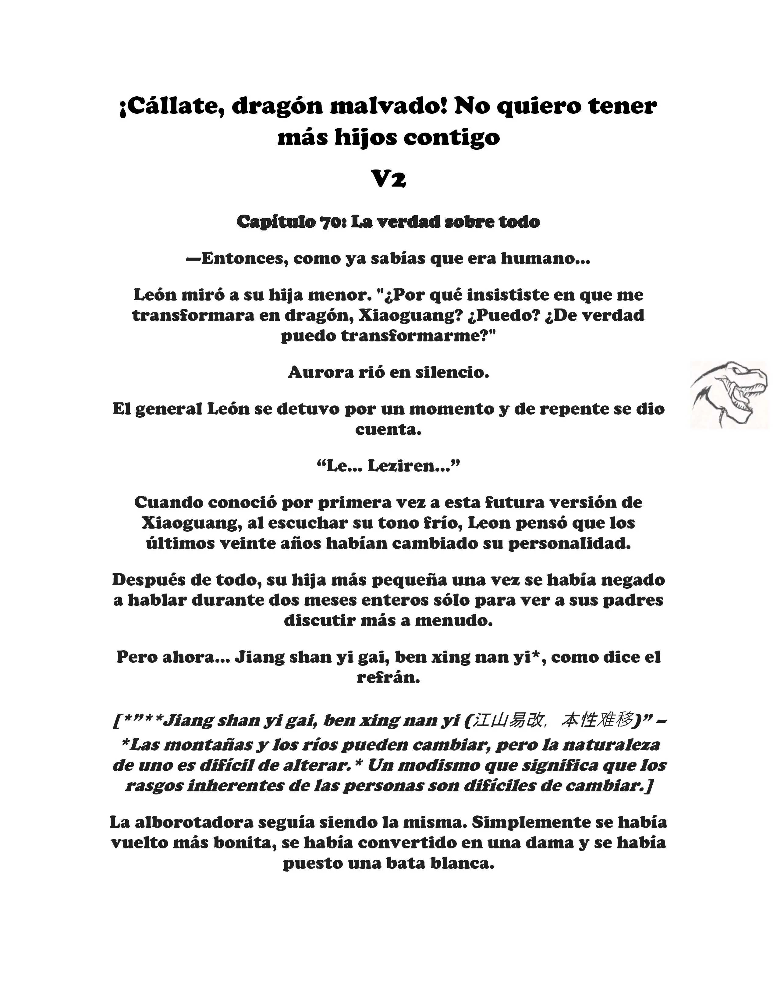 ¡Callate, dragon malvado! No quiero tener mas hijos contigo. (Novela) - Capítulo 263 - Página 1 - LectorTMOo