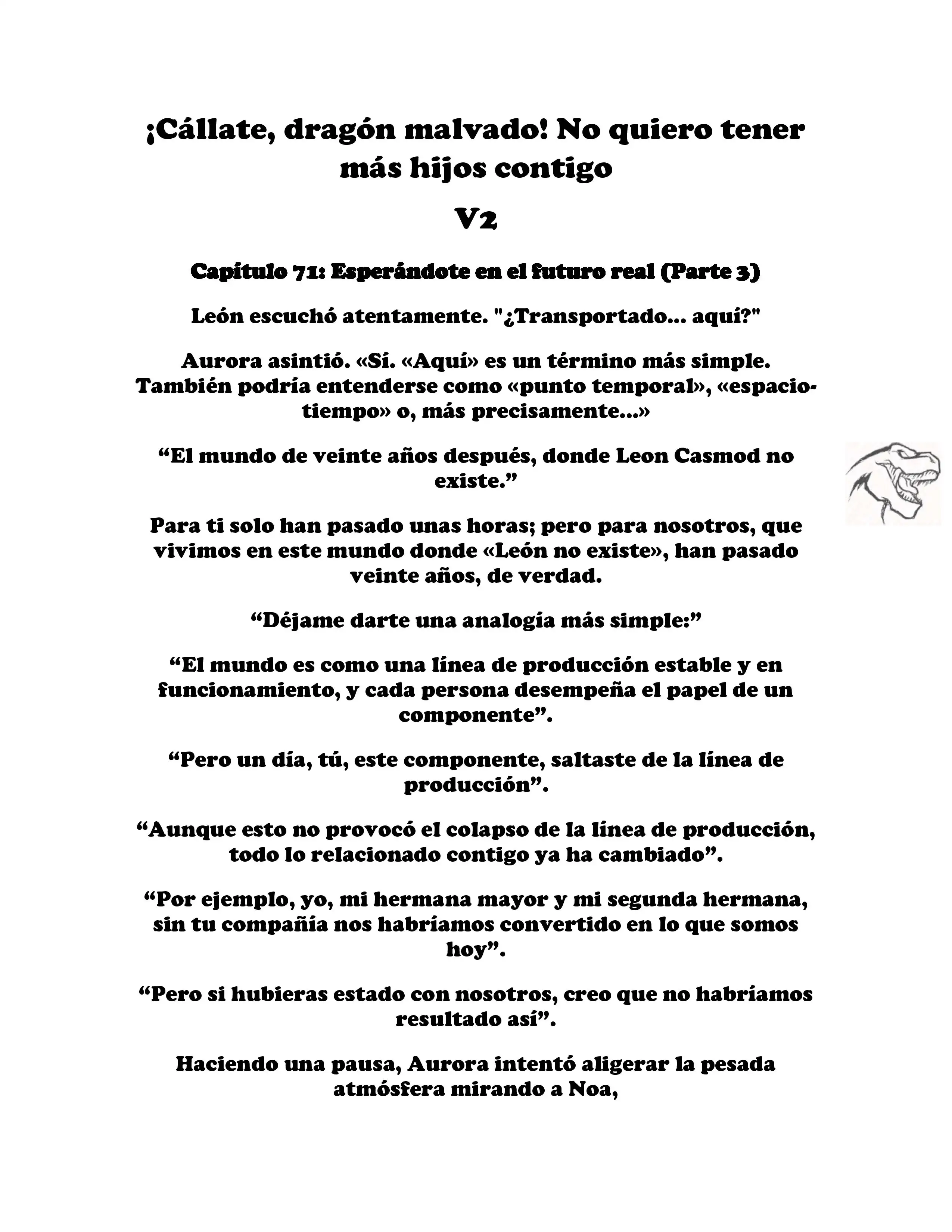 ¡Callate, dragon malvado! No quiero tener mas hijos contigo. (Novela) - Capítulo 266 - Página 1 - LectorTMOo
