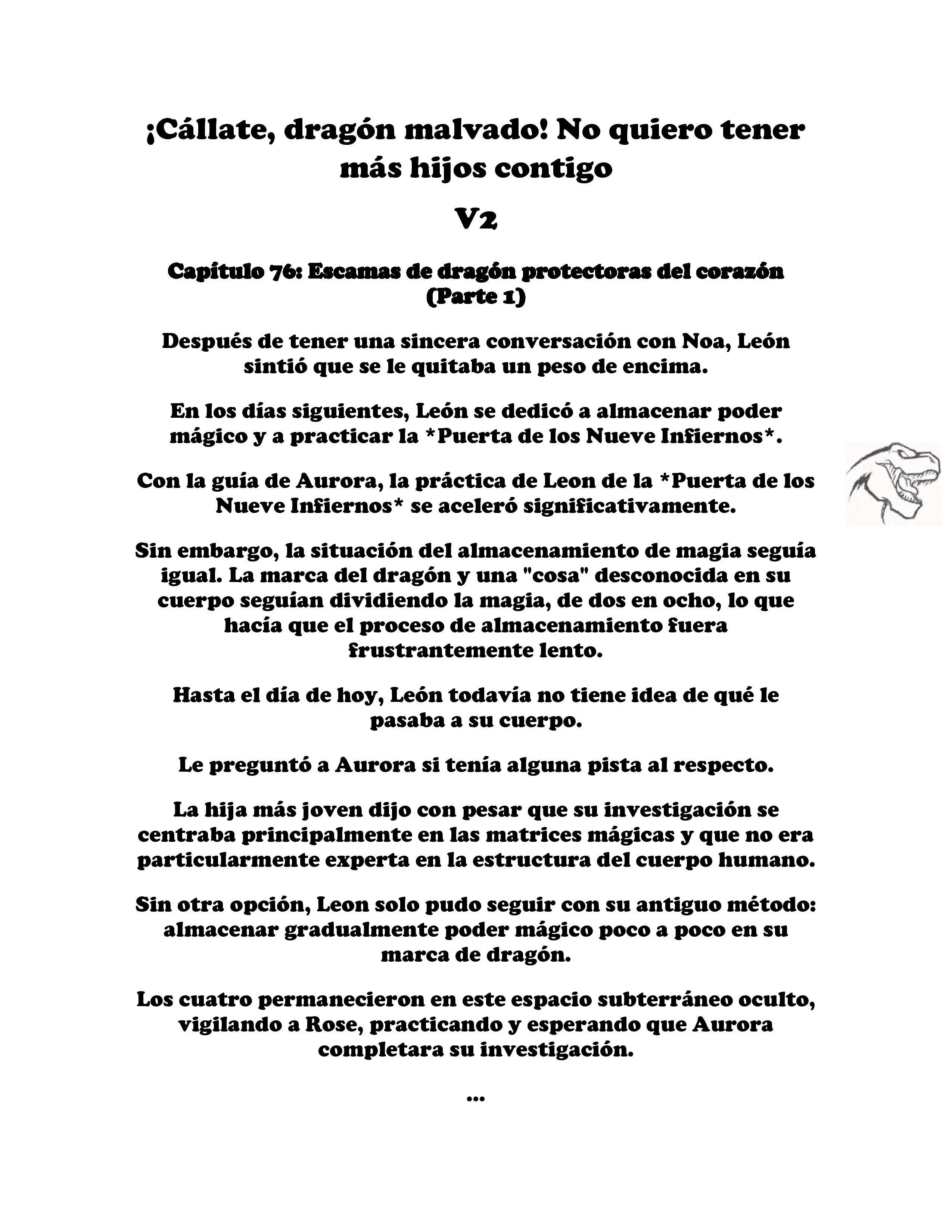 ¡Callate, dragon malvado! No quiero tener mas hijos contigo. (Novela) - Capítulo 273 - Página 1 - LectorTMOo