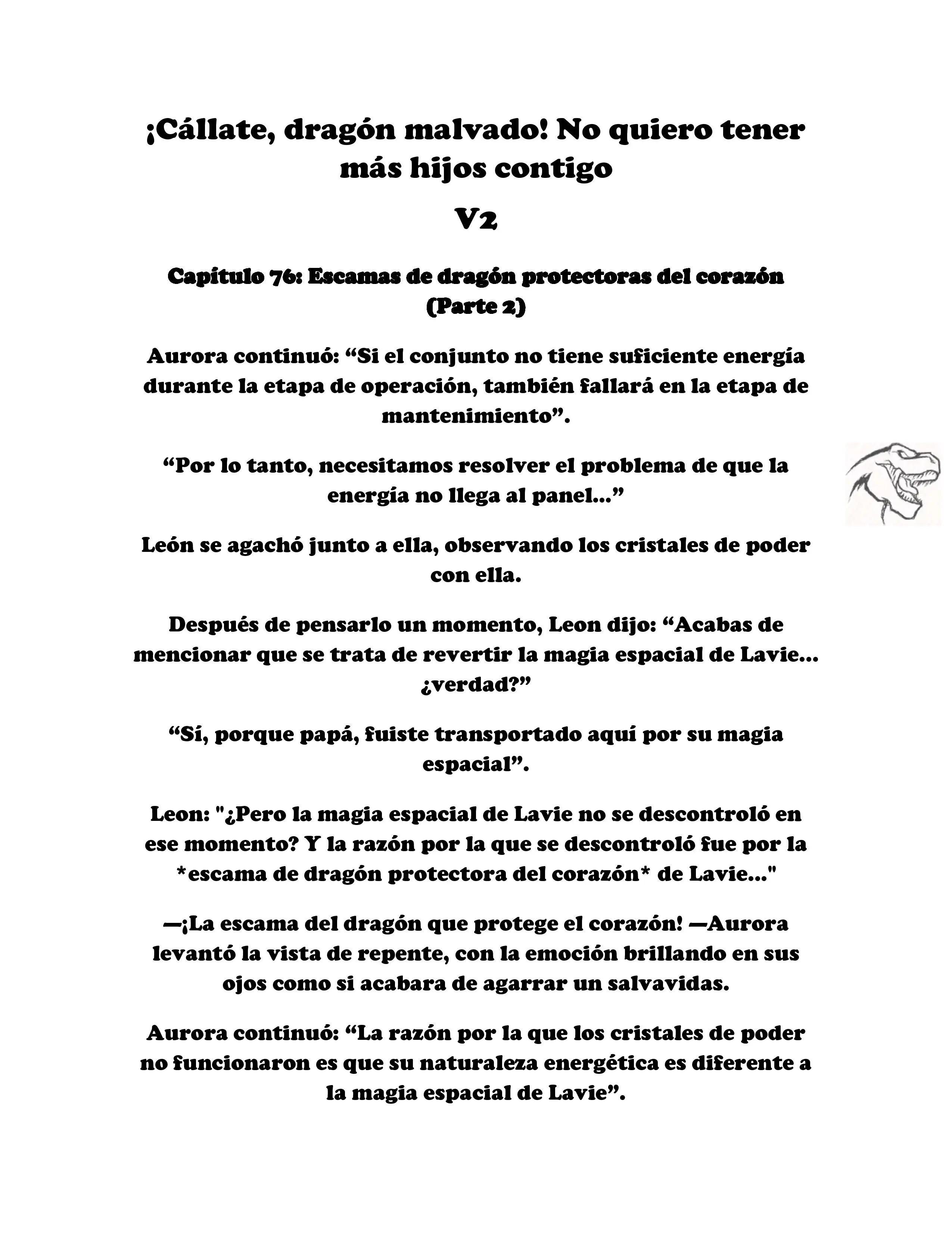 ¡Callate, dragon malvado! No quiero tener mas hijos contigo. (Novela) - Capítulo 274 - Página 1 - LectorTMOo