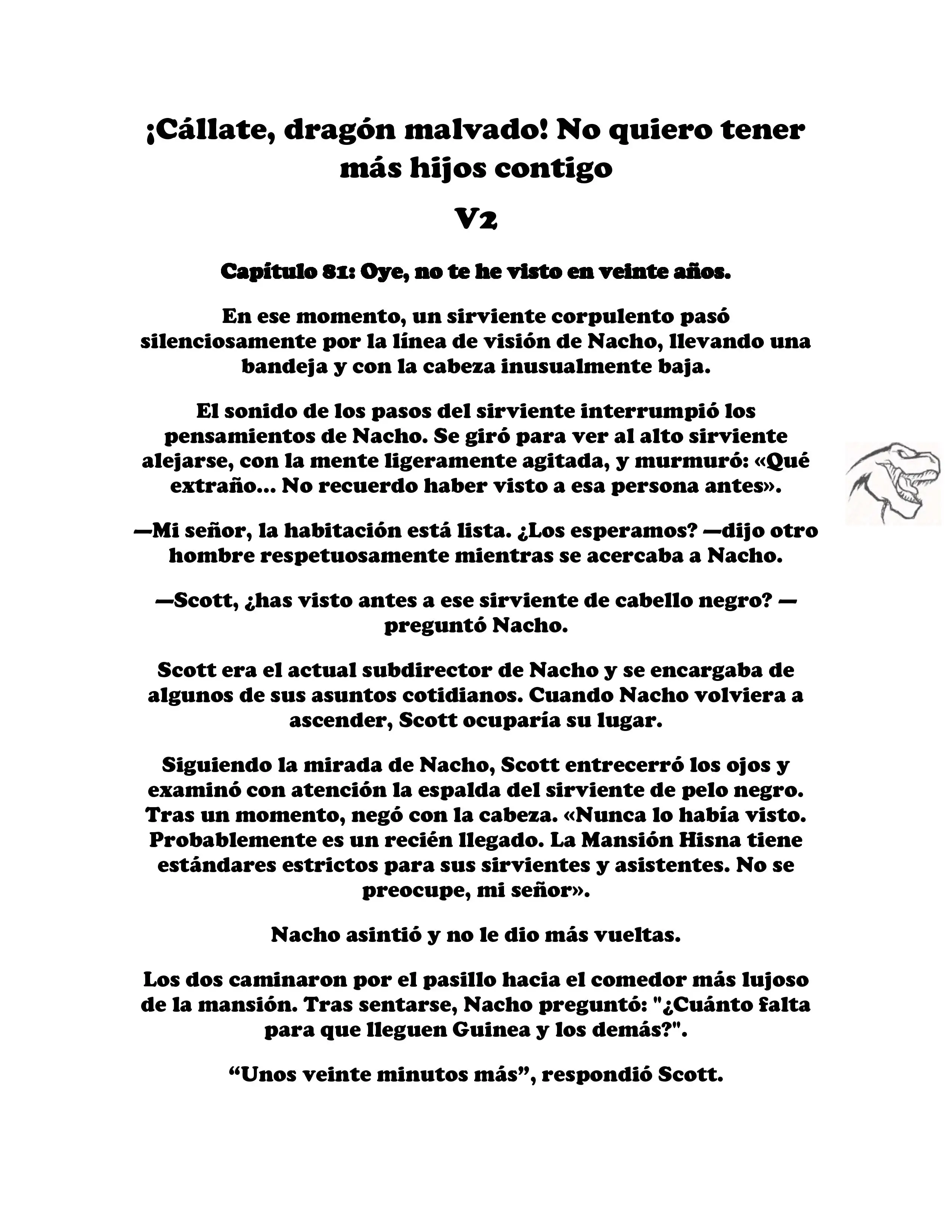 ¡Callate, dragon malvado! No quiero tener mas hijos contigo. (Novela) - Capítulo 280 - Página 1 - LectorTMOo