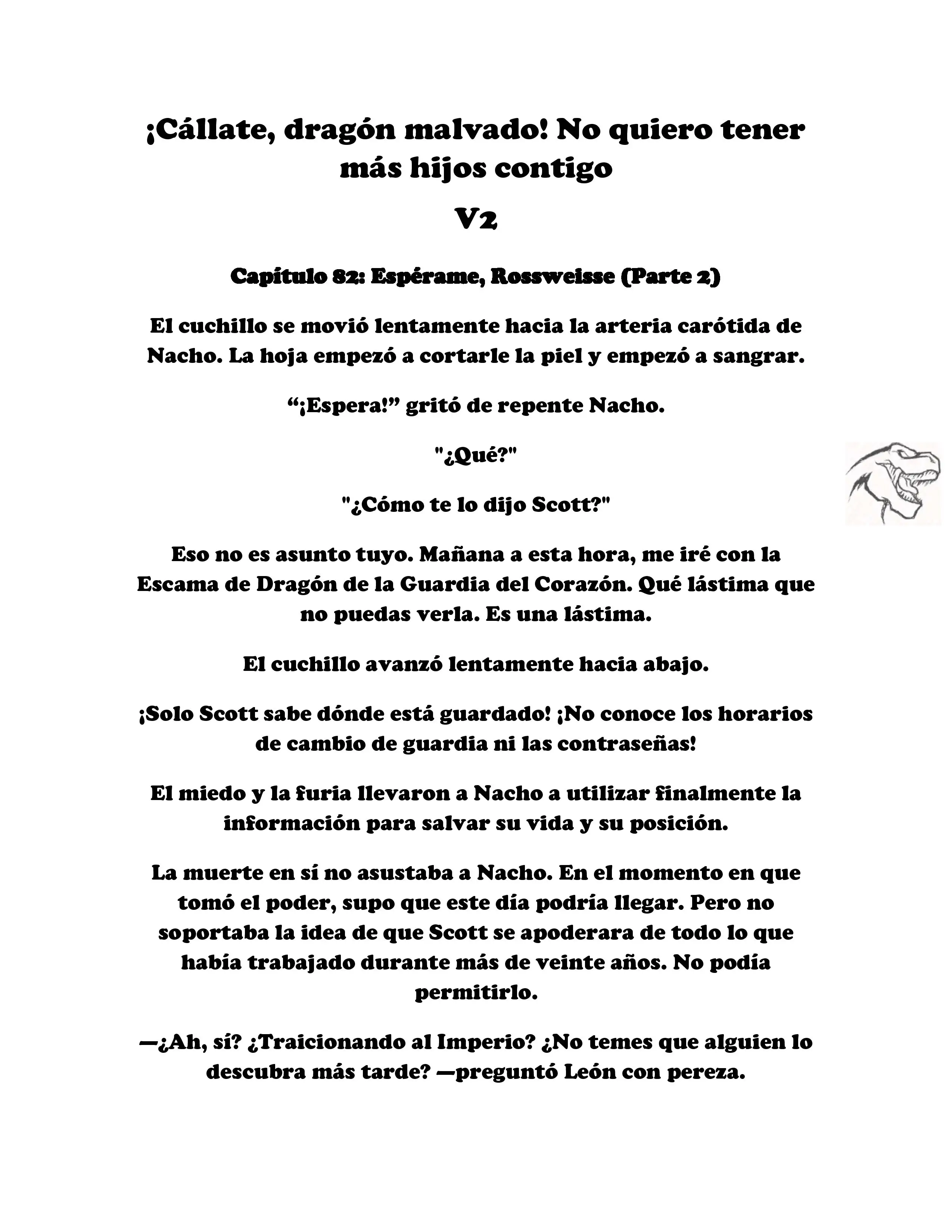 ¡Callate, dragon malvado! No quiero tener mas hijos contigo. (Novela) - Capítulo 282 - Página 1 - LectorTMOo