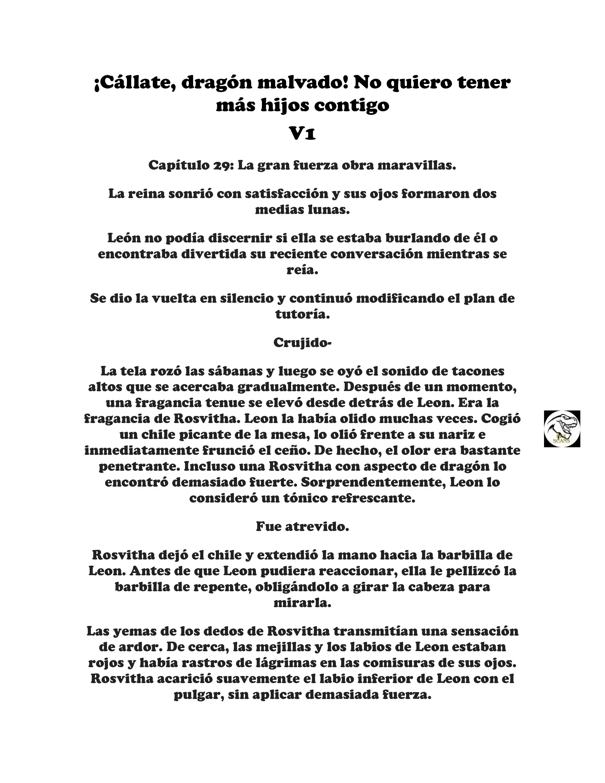 ¡Callate, dragon malvado! No quiero tener mas hijos contigo. (Novela) - Capítulo 29 - Página 1 - LectorTMOo