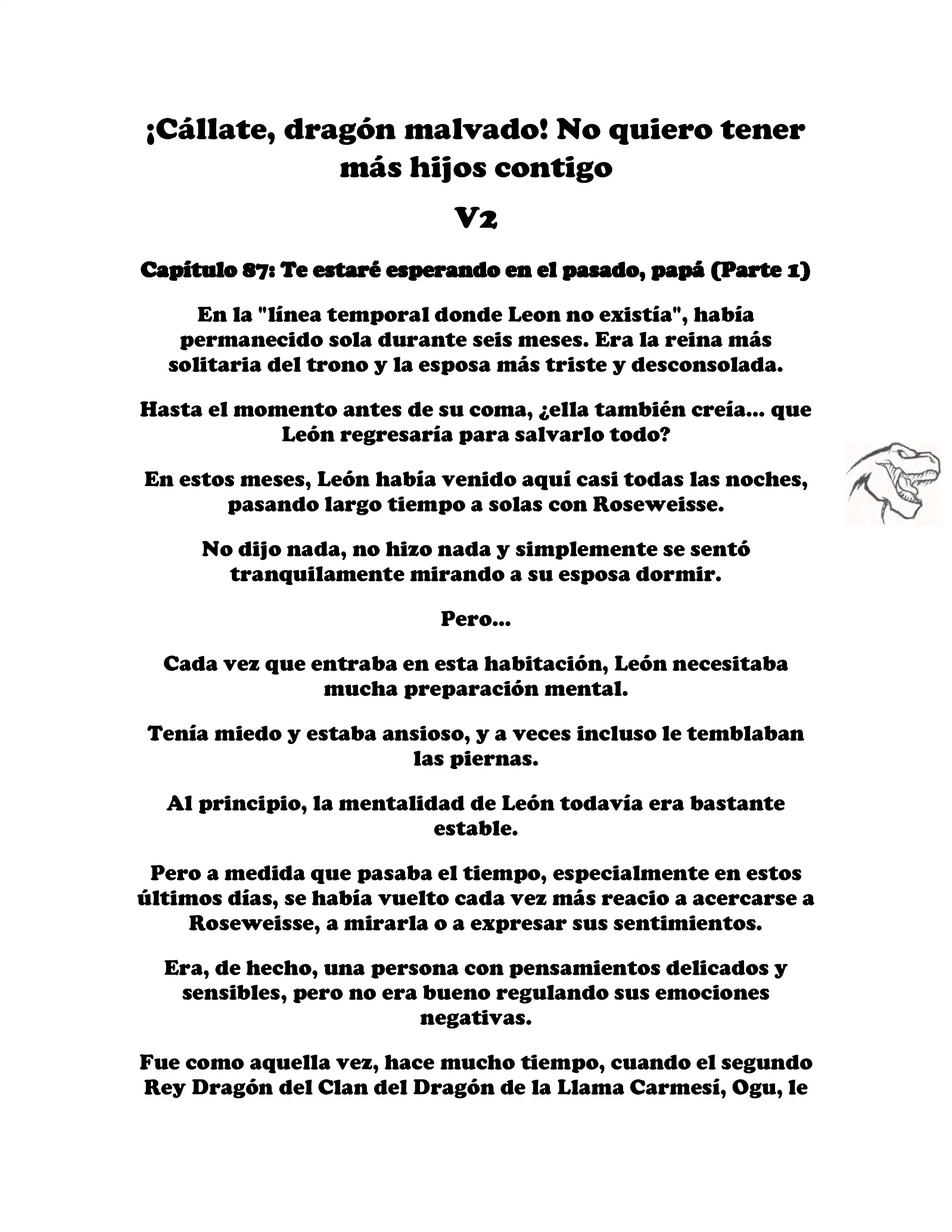 ¡Callate, dragon malvado! No quiero tener mas hijos contigo. (Novela) - Capítulo 290 - Página 1 - LectorTMOo