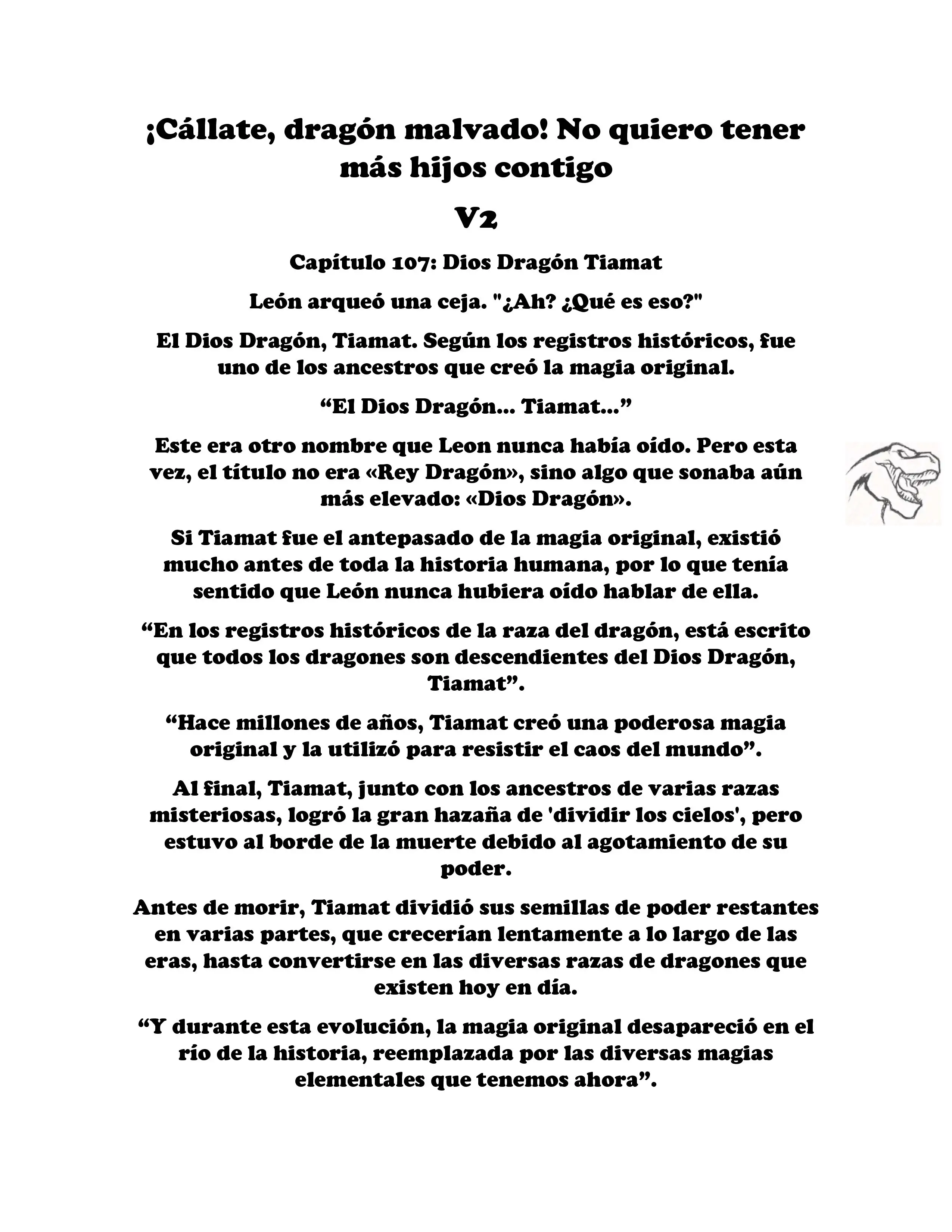 ¡Callate, dragon malvado! No quiero tener mas hijos contigo. (Novela) - Capítulo 321 - Página 1 - LectorTMOo