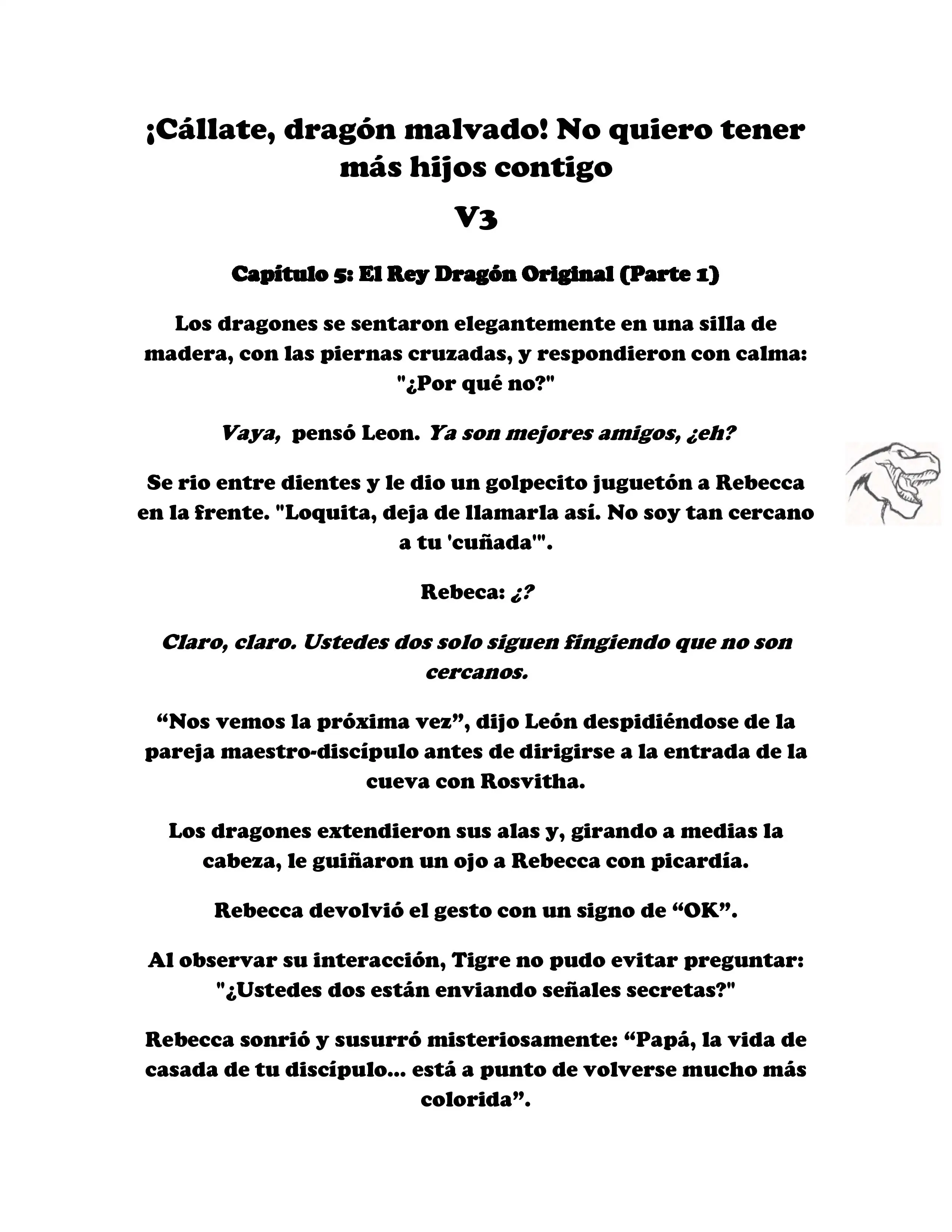 ¡Callate, dragon malvado! No quiero tener mas hijos contigo. (Novela) - Capítulo 328 - Página 1 - LectorTMOo