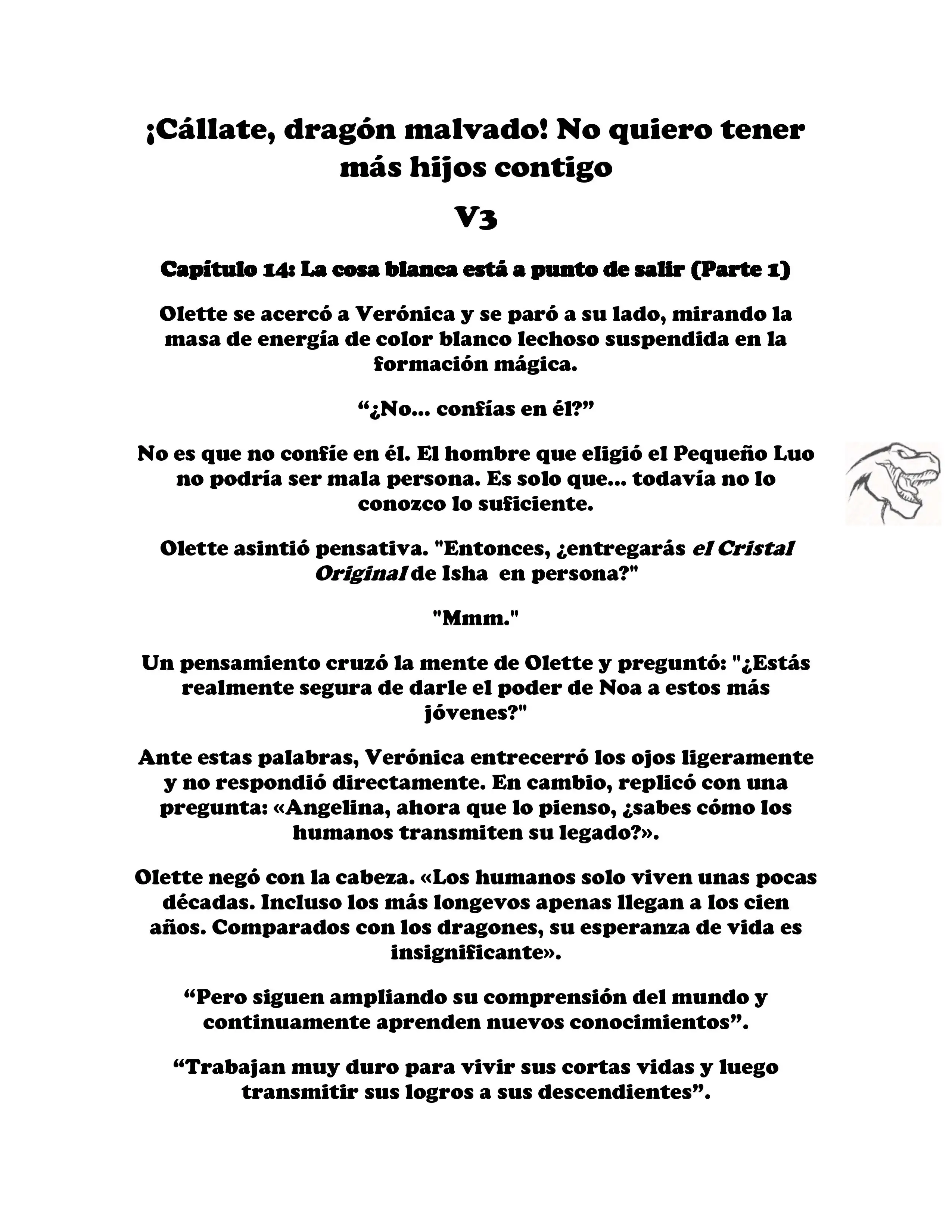 ¡Callate, dragon malvado! No quiero tener mas hijos contigo. (Novela) - Capítulo 341 - Página 1 - LectorTMOo