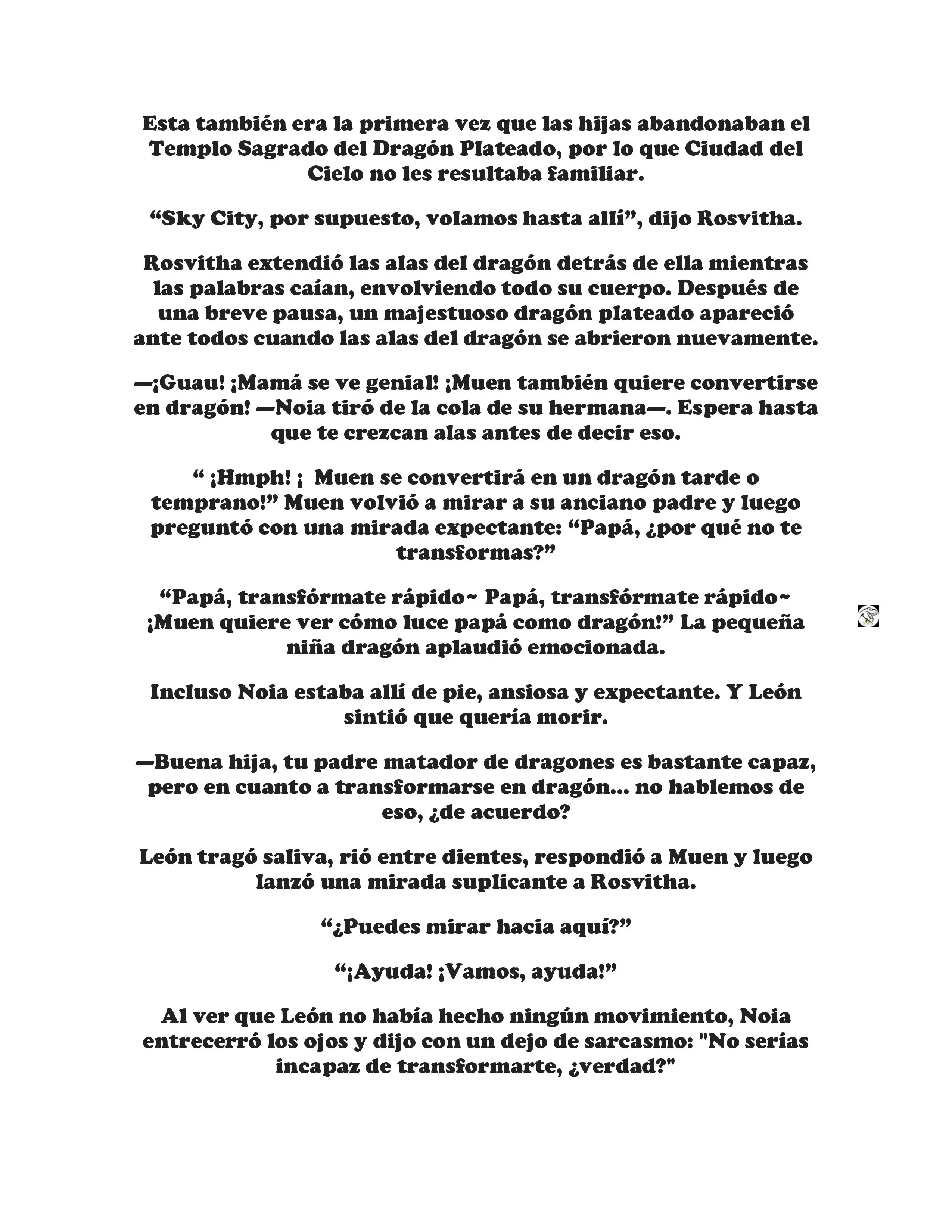 ¡Callate, dragon malvado! No quiero tener mas hijos contigo. (Novela) - Capítulo 37 - Página 4 - LectorTMOo