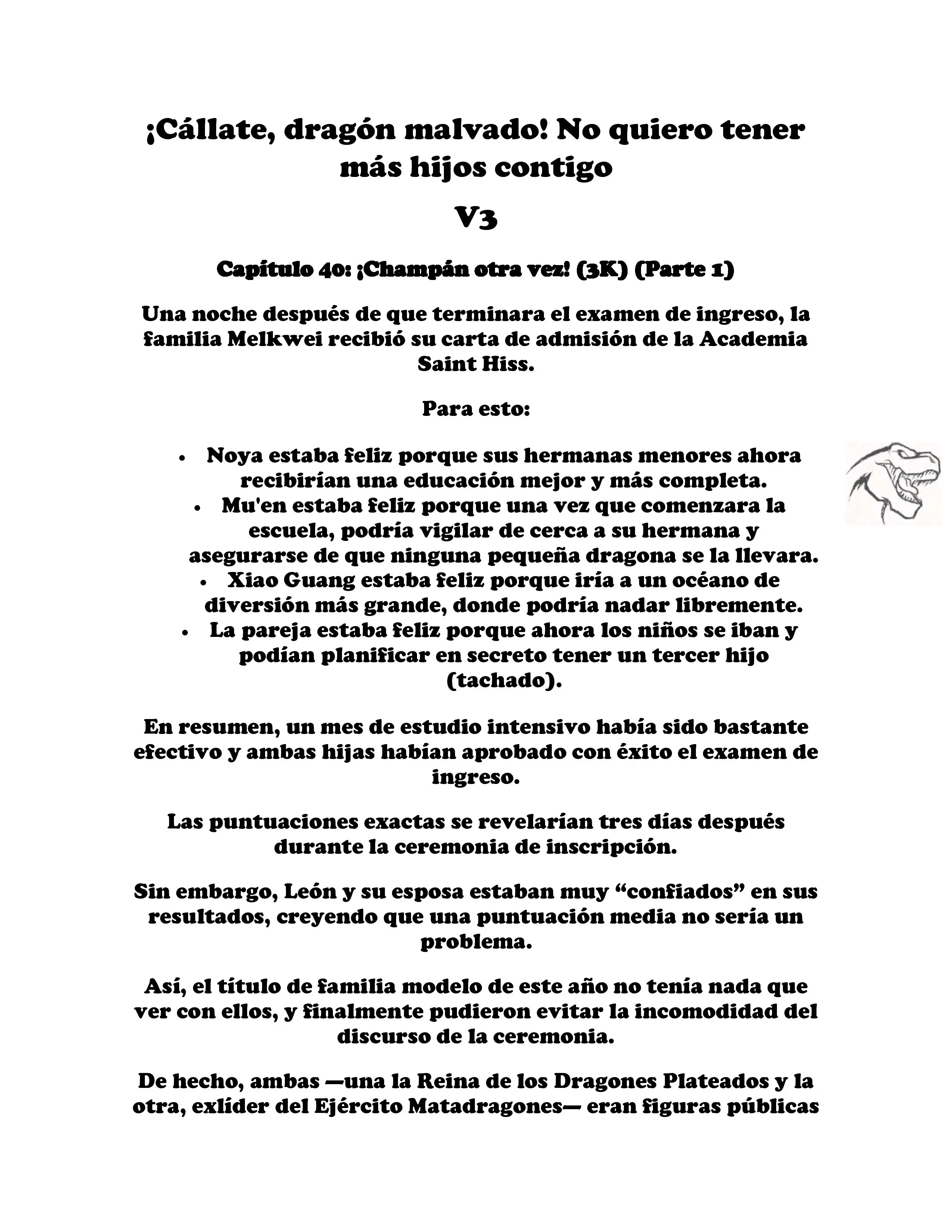 ¡Callate, dragon malvado! No quiero tener mas hijos contigo. (Novela) - Capítulo 382 - Página 2 - LectorTMOo