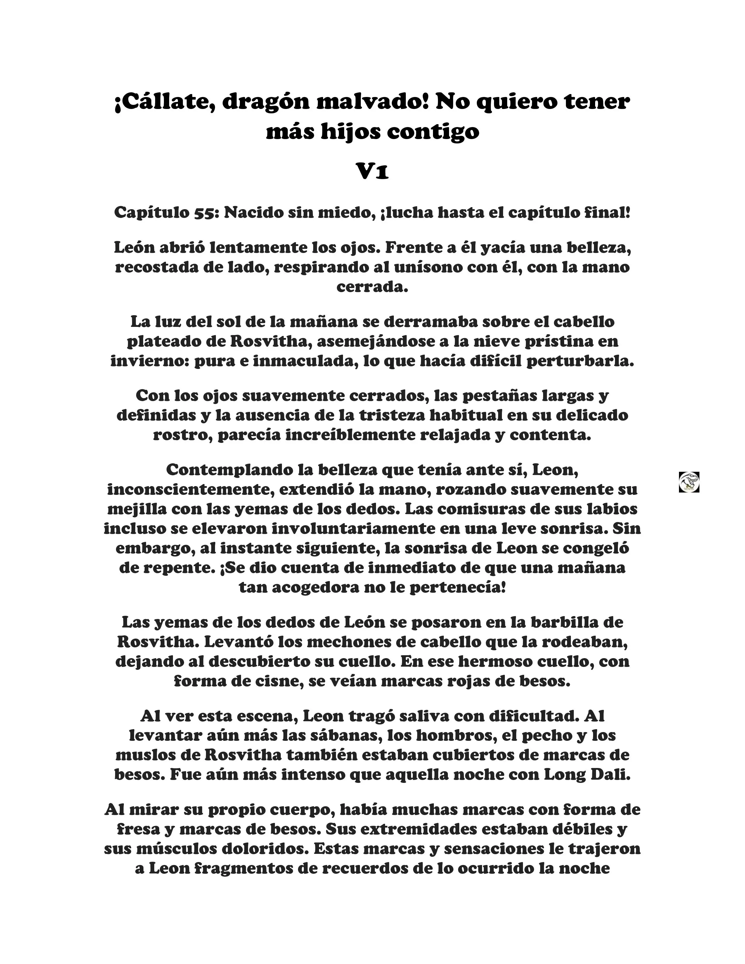 ¡Callate, dragon malvado! No quiero tener mas hijos contigo. (Novela) - Capítulo 55 - Página 1 - LectorTMOo