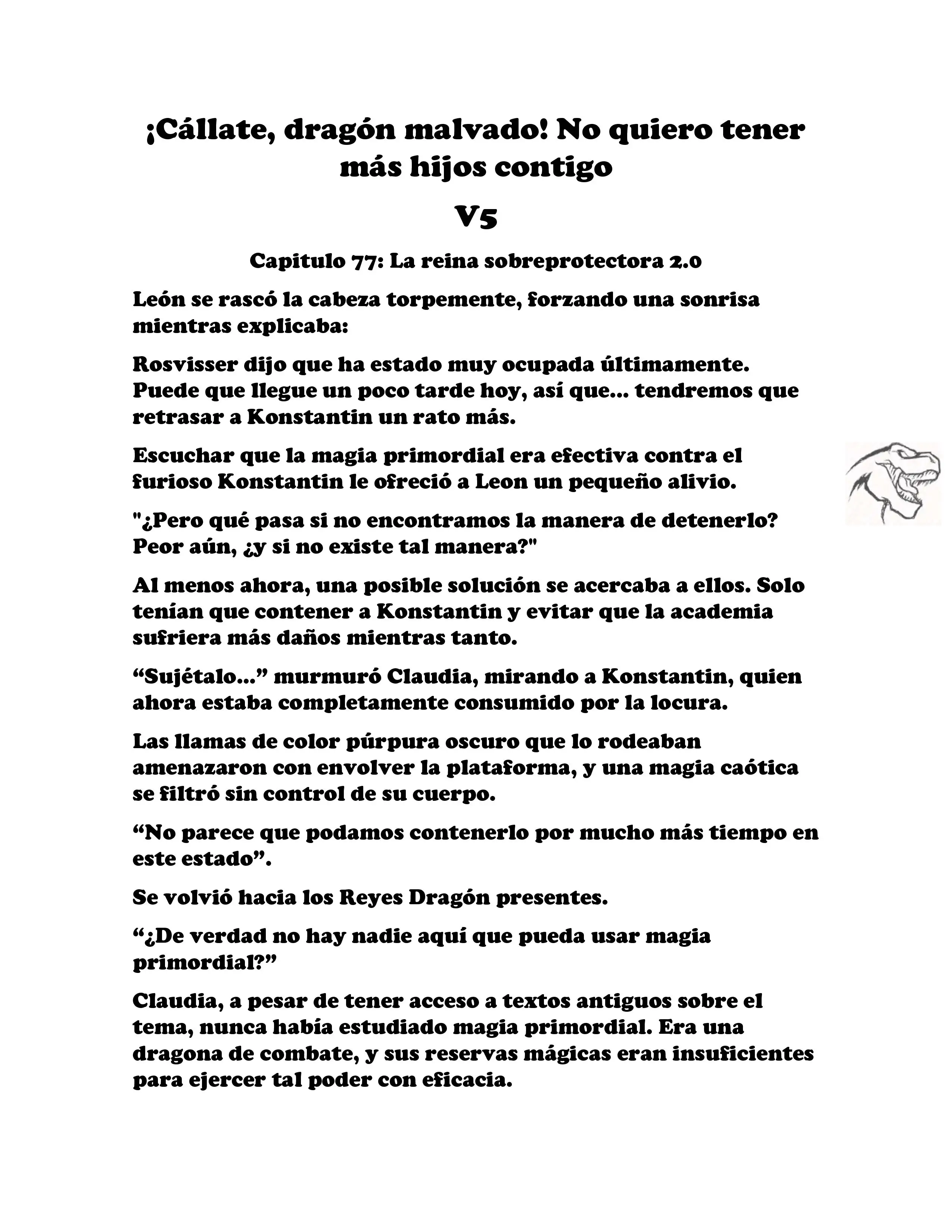 ¡Callate, dragon malvado! No quiero tener mas hijos contigo. (Novela) - Capítulo 647 - Página 2 - LectorTMOo