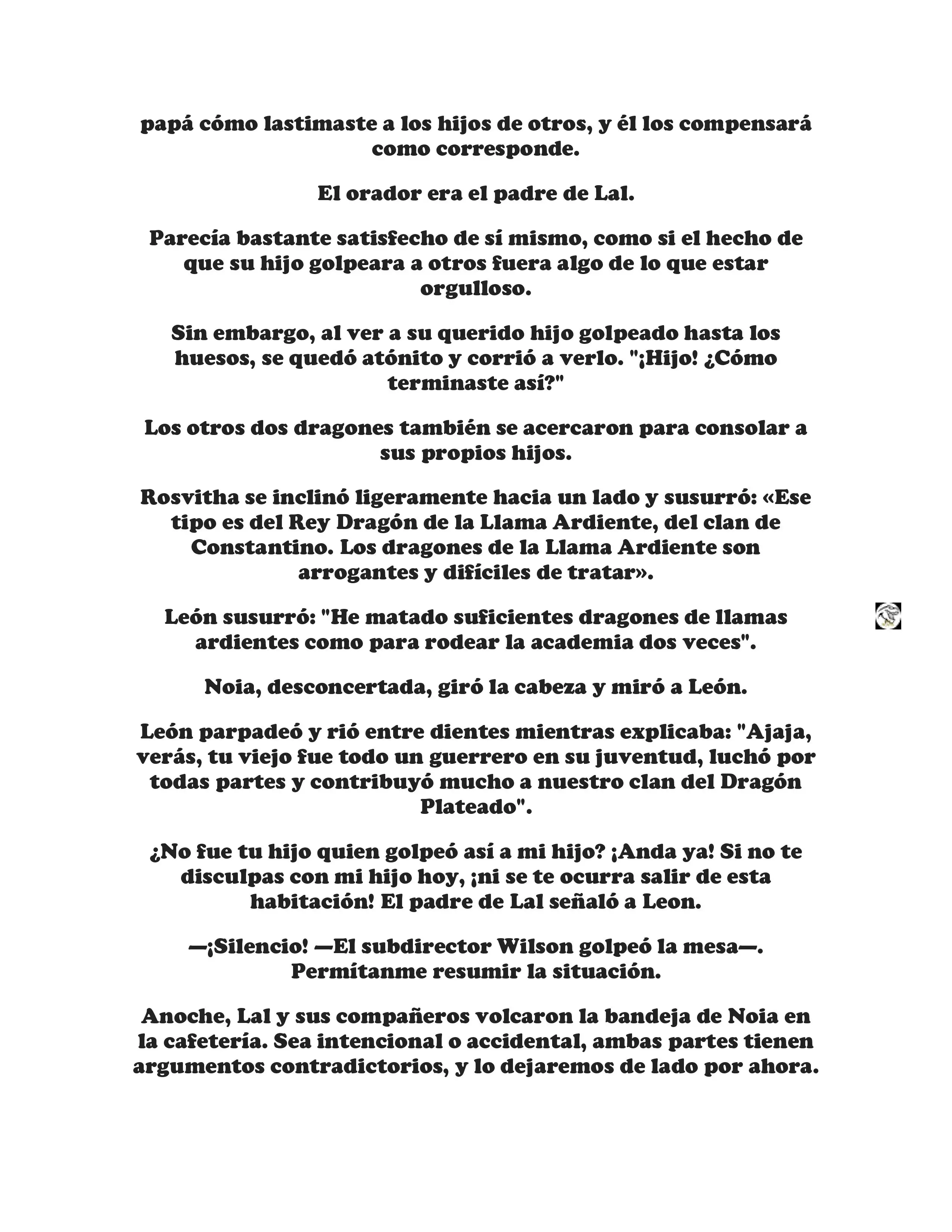 ¡Callate, dragon malvado! No quiero tener mas hijos contigo. (Novela) - Capítulo 67 - Página 8 - LectorTMOo
