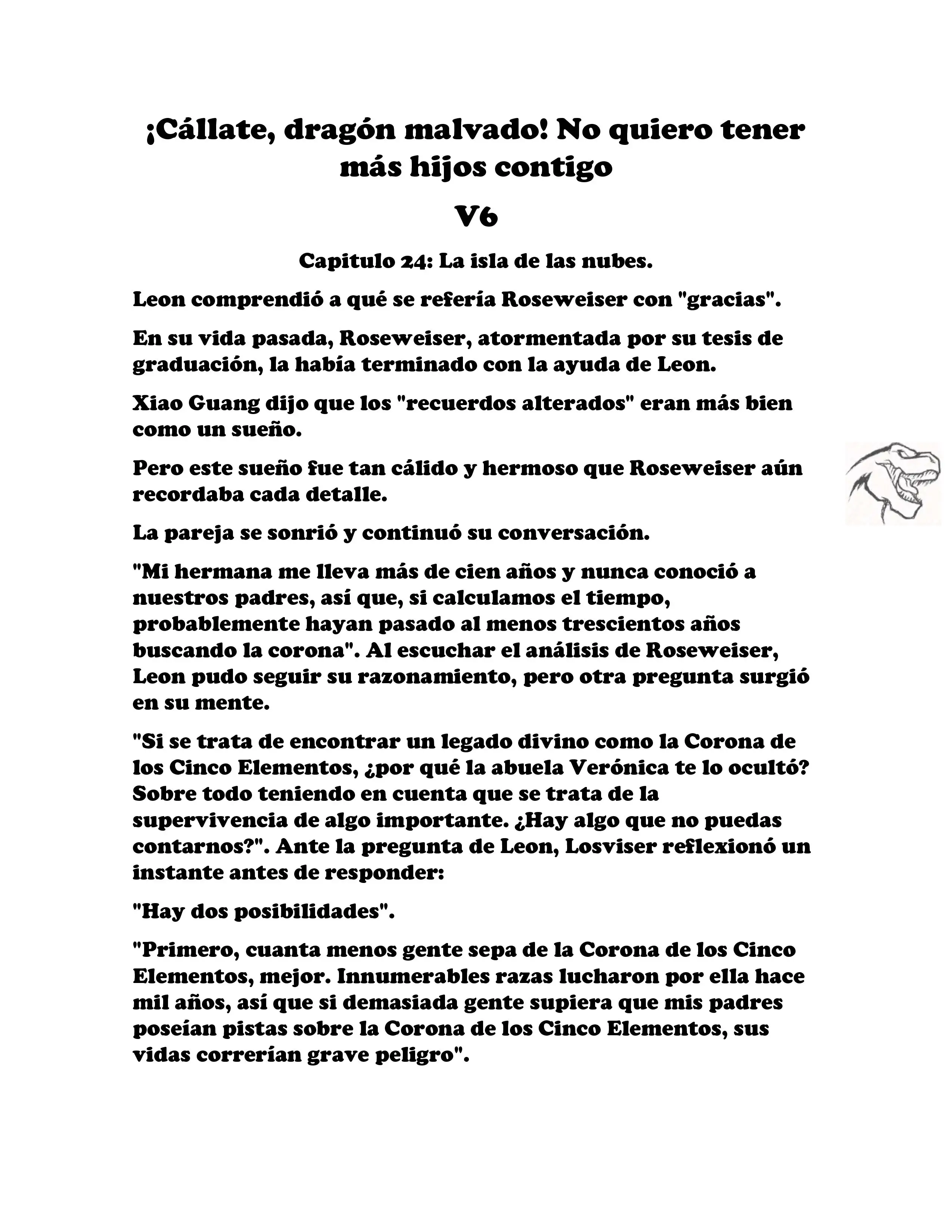 ¡Callate, dragon malvado! No quiero tener mas hijos contigo. (Novela) - Capítulo 705 - Página 2 - LectorTMOo