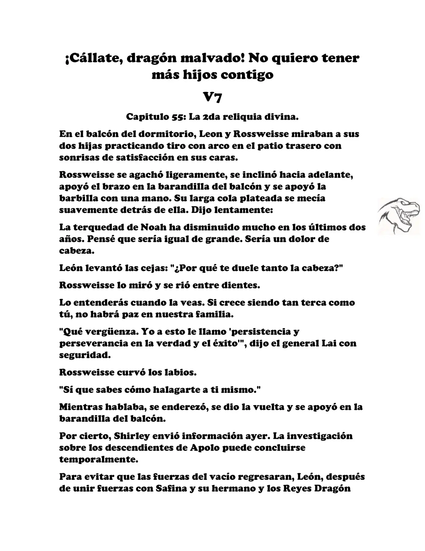 ¡Callate, dragon malvado! No quiero tener mas hijos contigo. (Novela) - Capítulo 907 - Página 2 - LectorTMOo