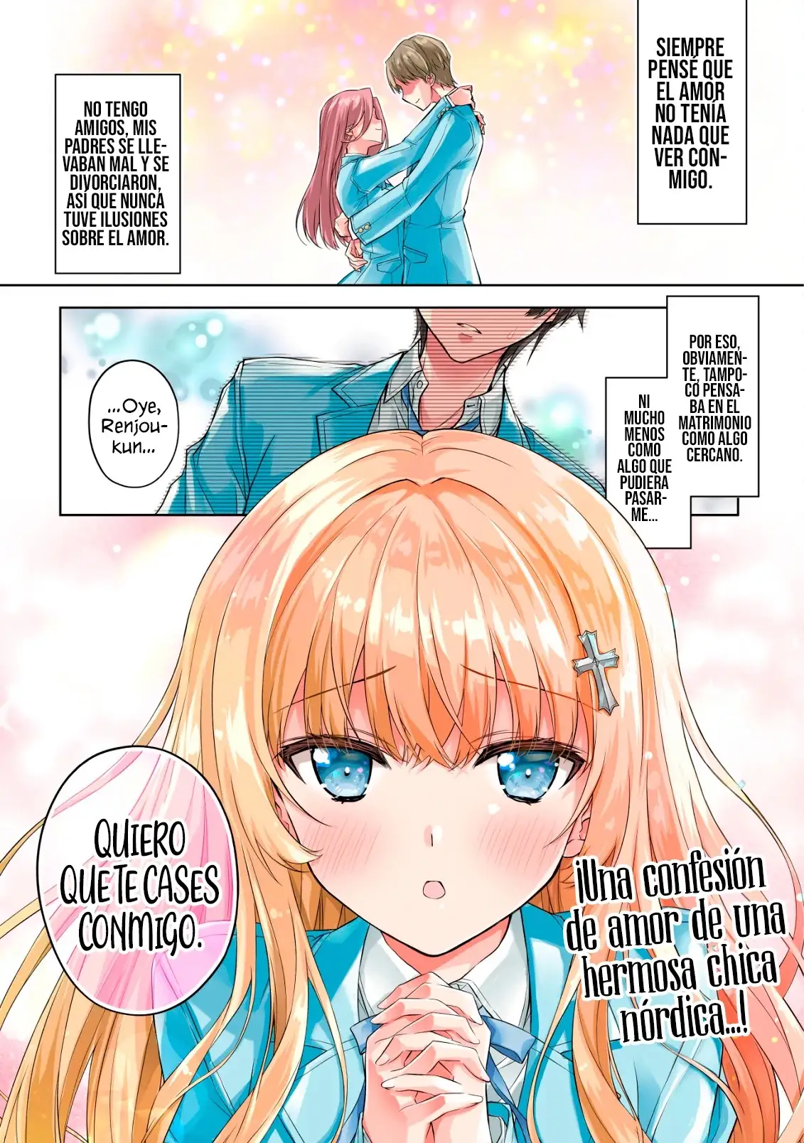 Cuando mi compañera de clase, una hermosa chica nordica, se convirtio en mi prometida, termino volviendose increiblemente dulce y cariñosa - Capítulo 1 - Página 5 - LectorTMOo