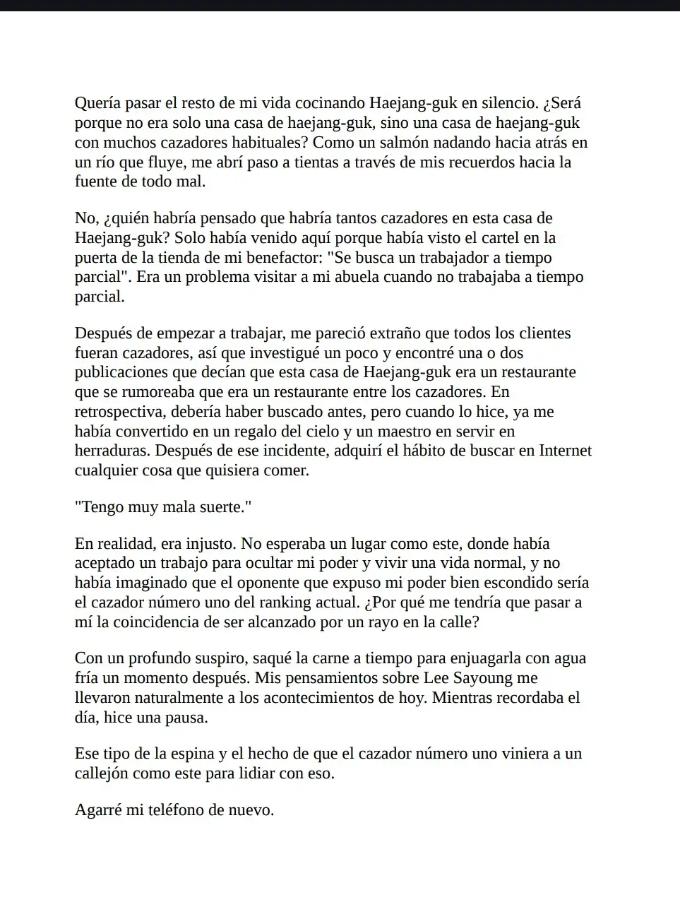 El cazador quiere vivir tranquilamente (Novela) - Capítulo 9 - Página 6 - LectorTMOo