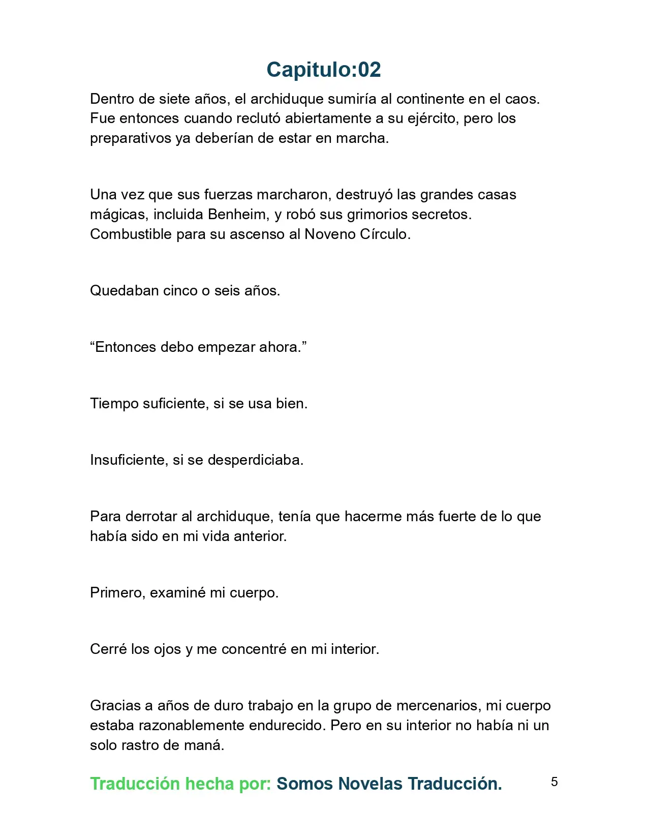 El Yerno del Mago es un Maestro de la Espada sin Igual (Novela) - Capítulo 2 - Página 5 - LectorTMOo