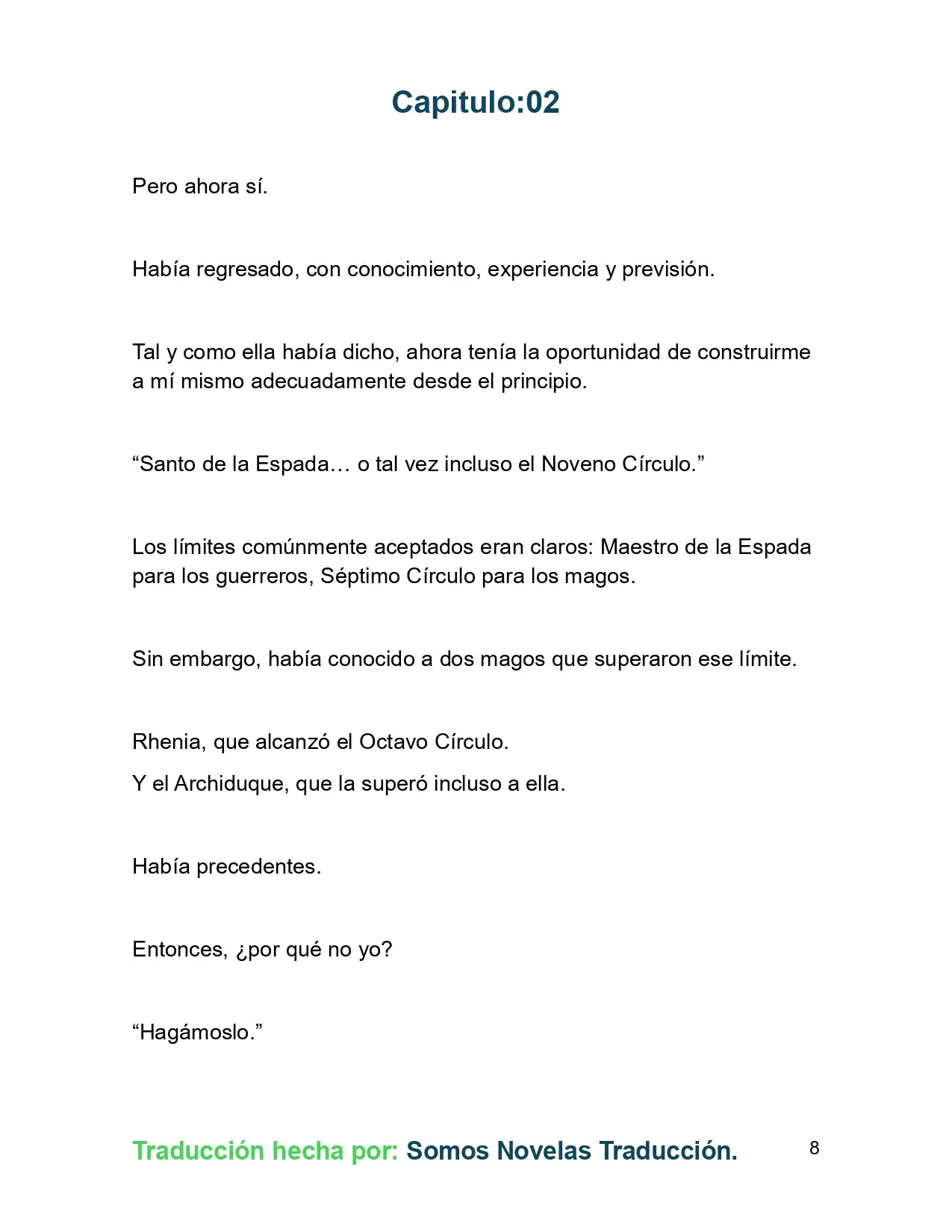 El Yerno del Mago es un Maestro de la Espada sin Igual (Novela) - Capítulo 2 - Página 8 - LectorTMOo