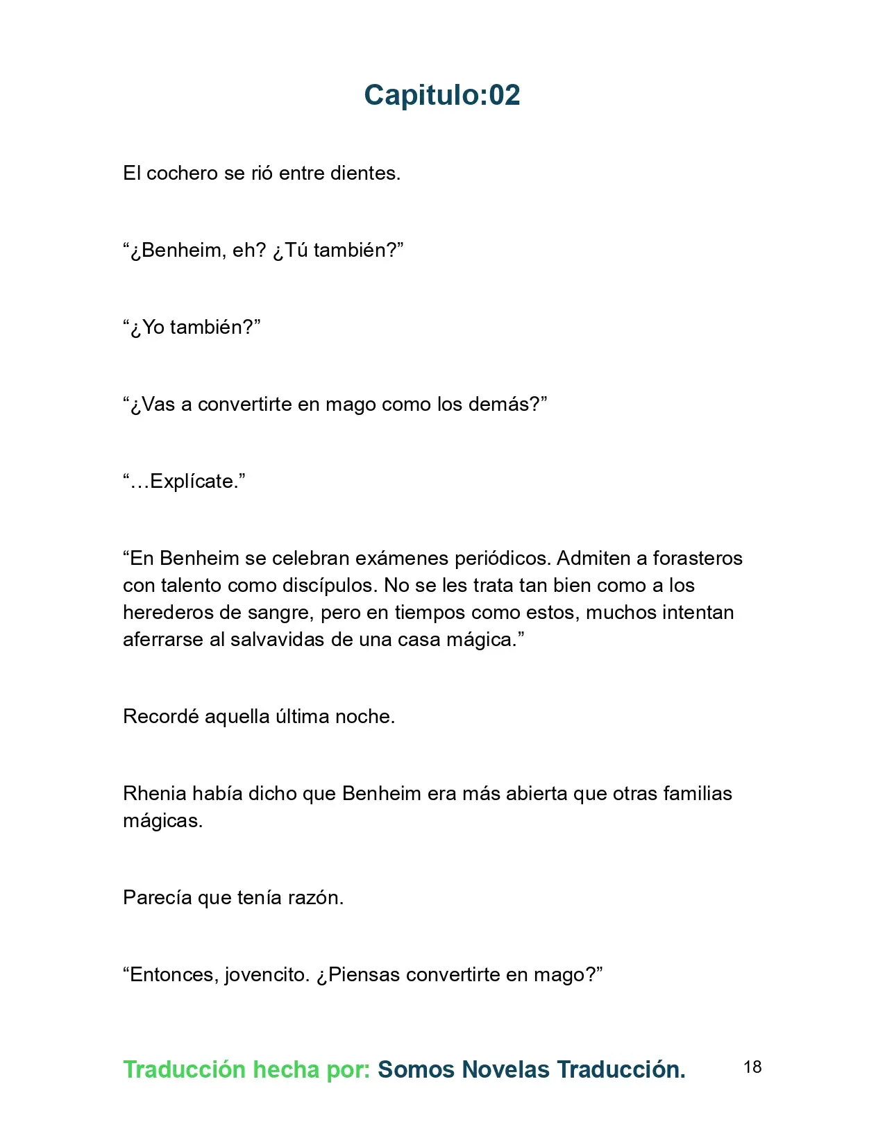 El Yerno del Mago es un Maestro de la Espada sin Igual (Novela) - Capítulo 2 - Página 18 - LectorTMOo