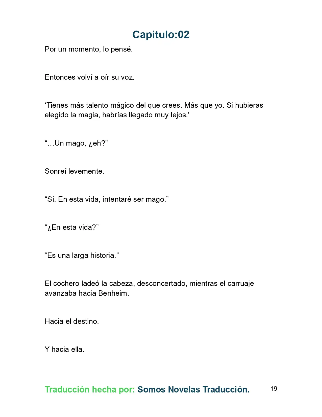 El Yerno del Mago es un Maestro de la Espada sin Igual (Novela) - Capítulo 2 - Página 19 - LectorTMOo