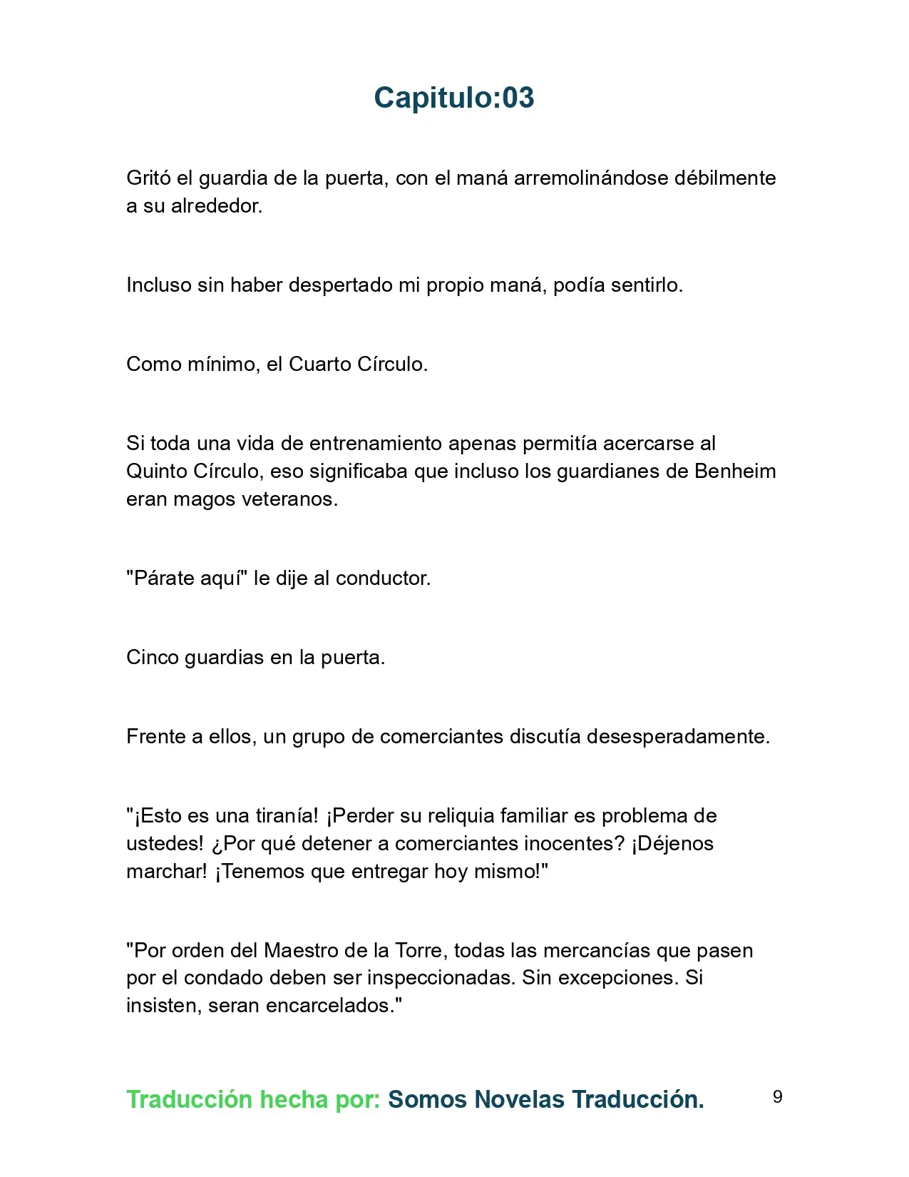 El Yerno del Mago es un Maestro de la Espada sin Igual (Novela) - Capítulo 3 - Página 9 - LectorTMOo