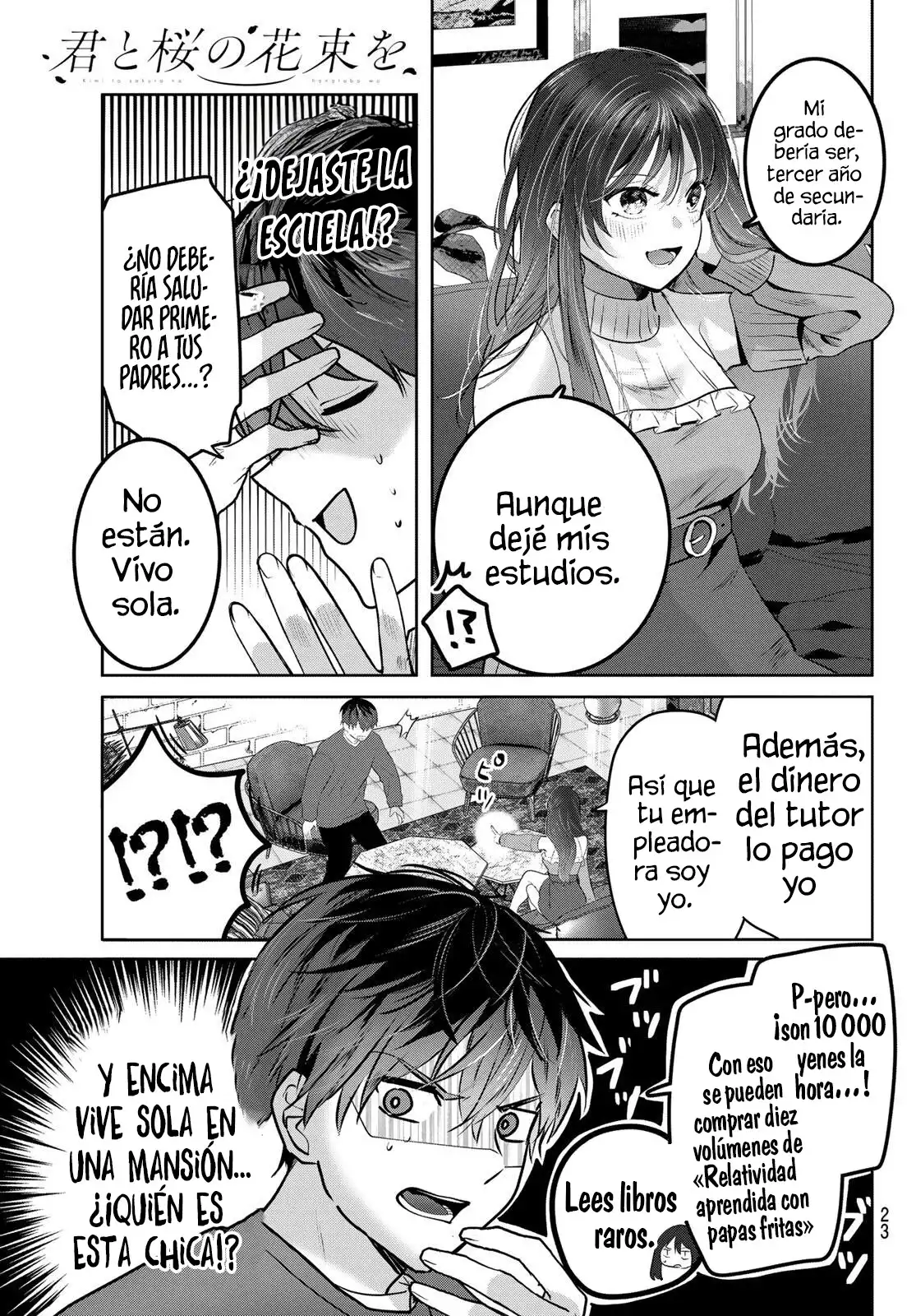 Kimi to Sakura no Hanataba wo - Capítulo 1 - Página 22 - LectorTMOo