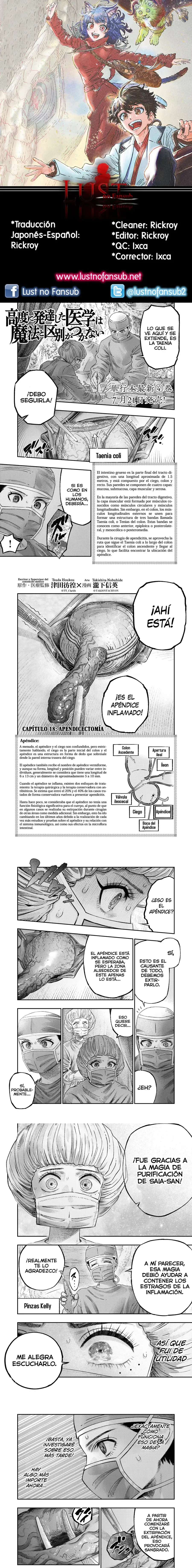 Koudou Ni Hattatsu Shita Igaku Wa Mahou To Kubetsu Ga Tsukanai - Capítulo 18 - Página 1 - LectorTMOo