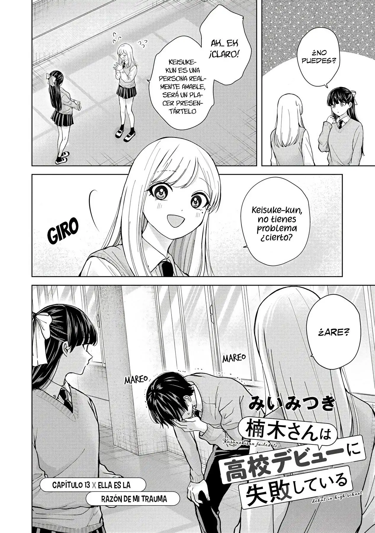 Kusunoki-san wa koukou Debut ni Shippaishiteiru - Capítulo 13 - Página 4 - LectorTMOo