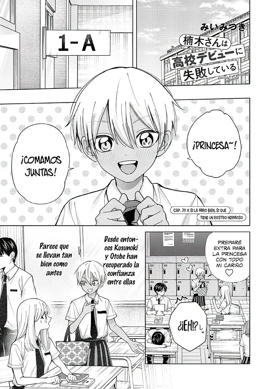 Kusunoki-san wa koukou Debut ni Shippaishiteiru - Capítulo 20 - Página 4 - LectorTMOo