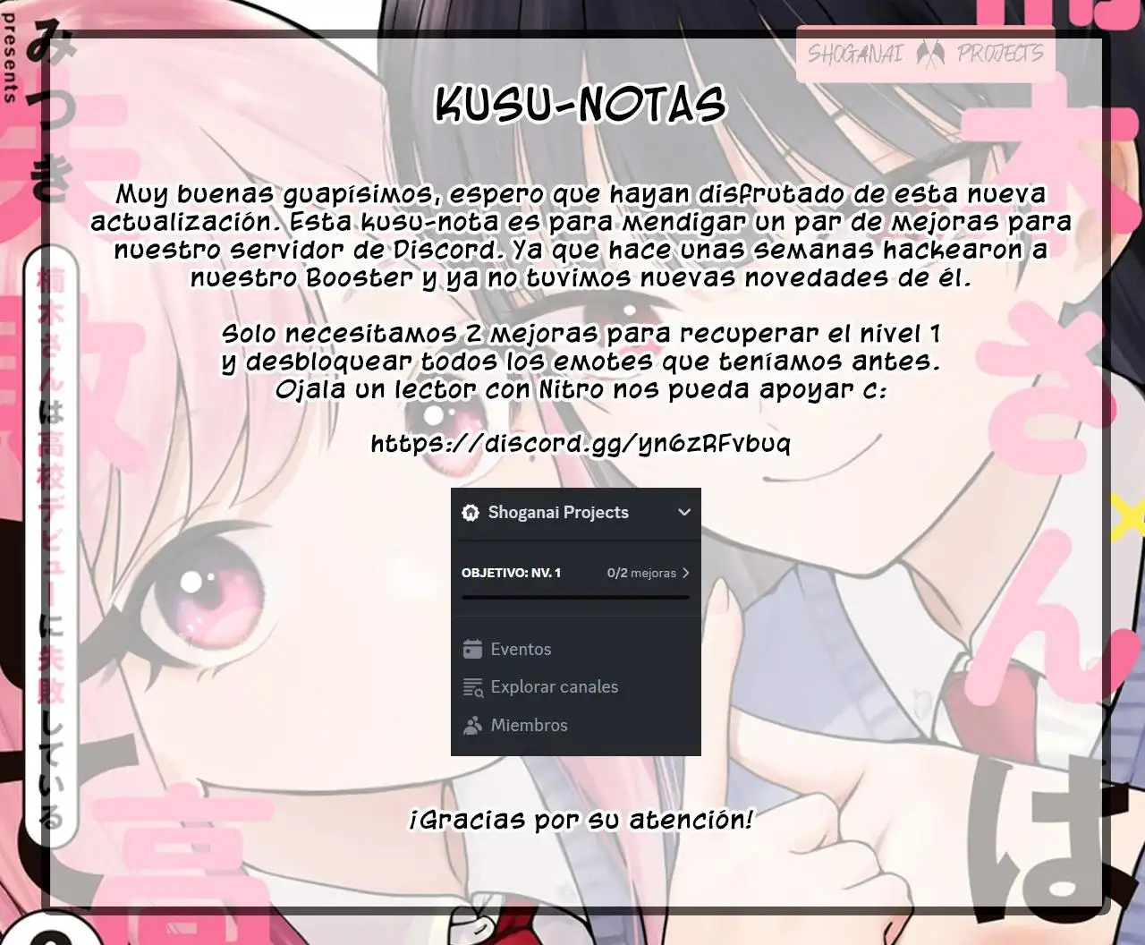 Kusunoki-san wa koukou Debut ni Shippaishiteiru - Capítulo 33 - Página 19 - LectorTMOo
